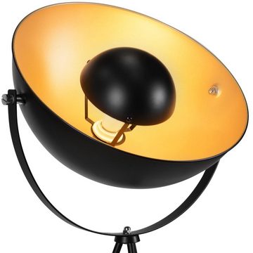 Jago Stehlampe Stehleuchte mit Stativ - 70 x 70 x 139 cm - 60W, LED, E27, Schwenkbar