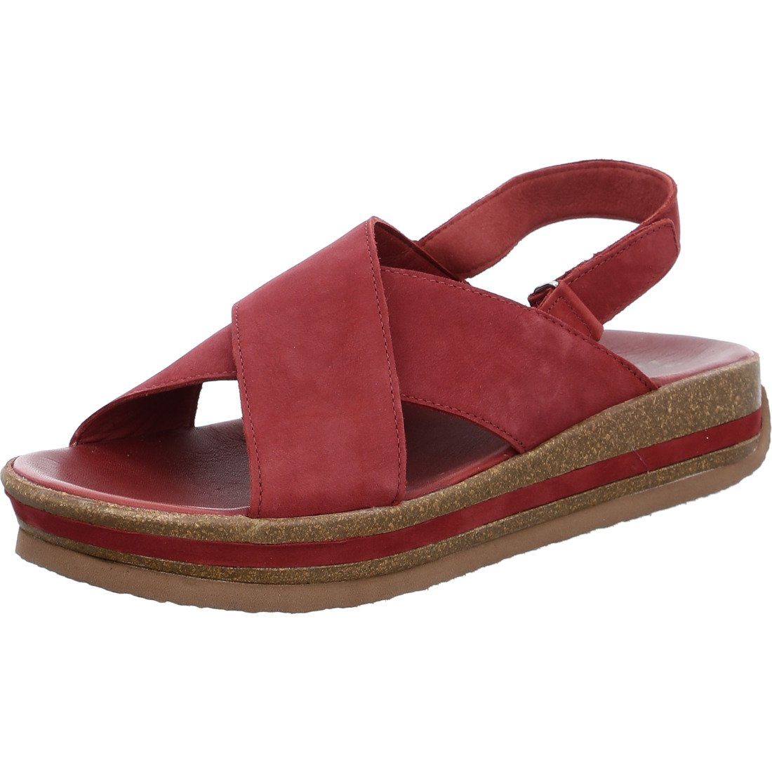 Think! Think! Schuhe, Sandalette Zega - Velours Damen Sandalette rot 045982