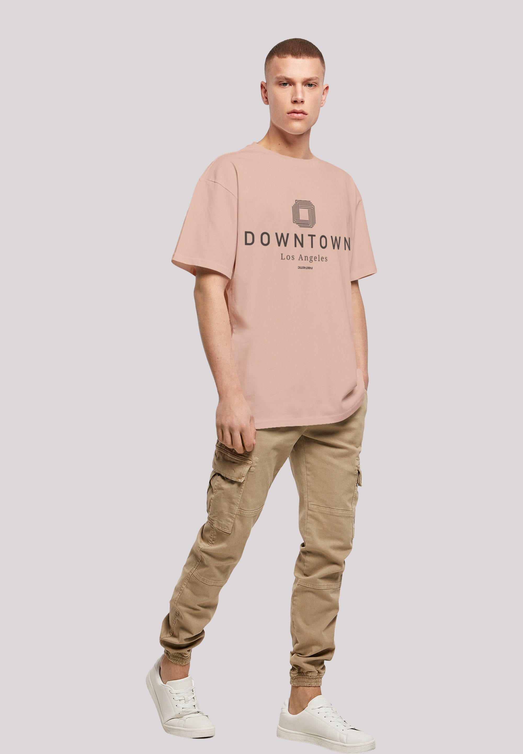 F4NT4STIC amber TEE OVERSIZE Print LA Downtown T-Shirt