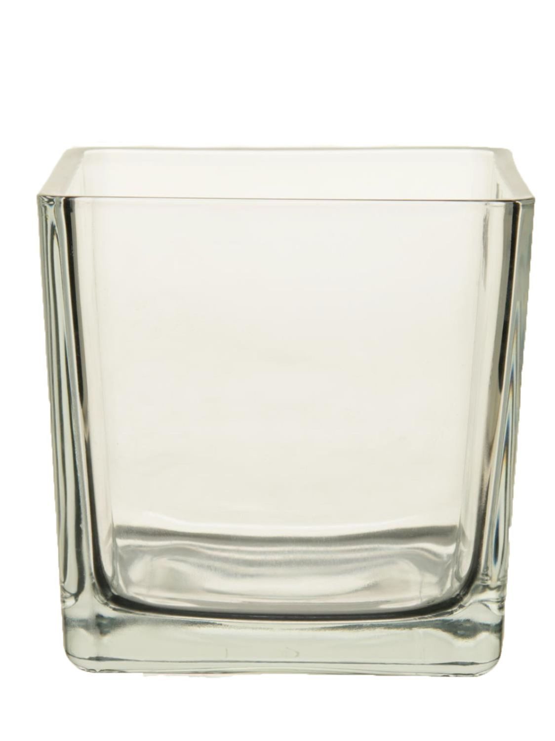 INNA-Glas Blumentopf Glas Übertopf Kim AIR, klar, 14x14x14 cm