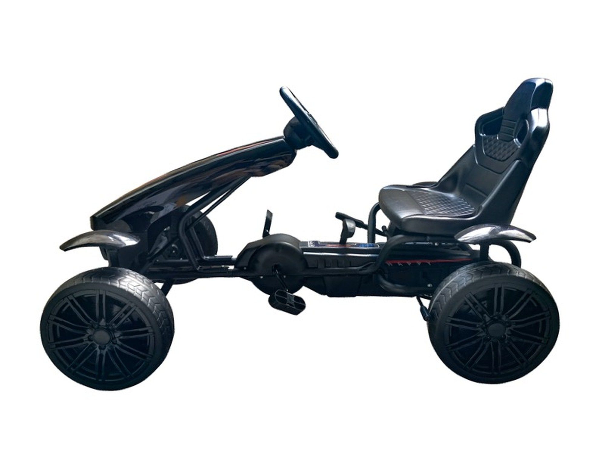Farbe: Belastbarkeit Tretauto EVA-Gummireifen, mit schwarz - 30 Pedal-Go-Kart und bis kg Gangschaltung Handbremse, TPFLiving - Go-Kart - Matteo