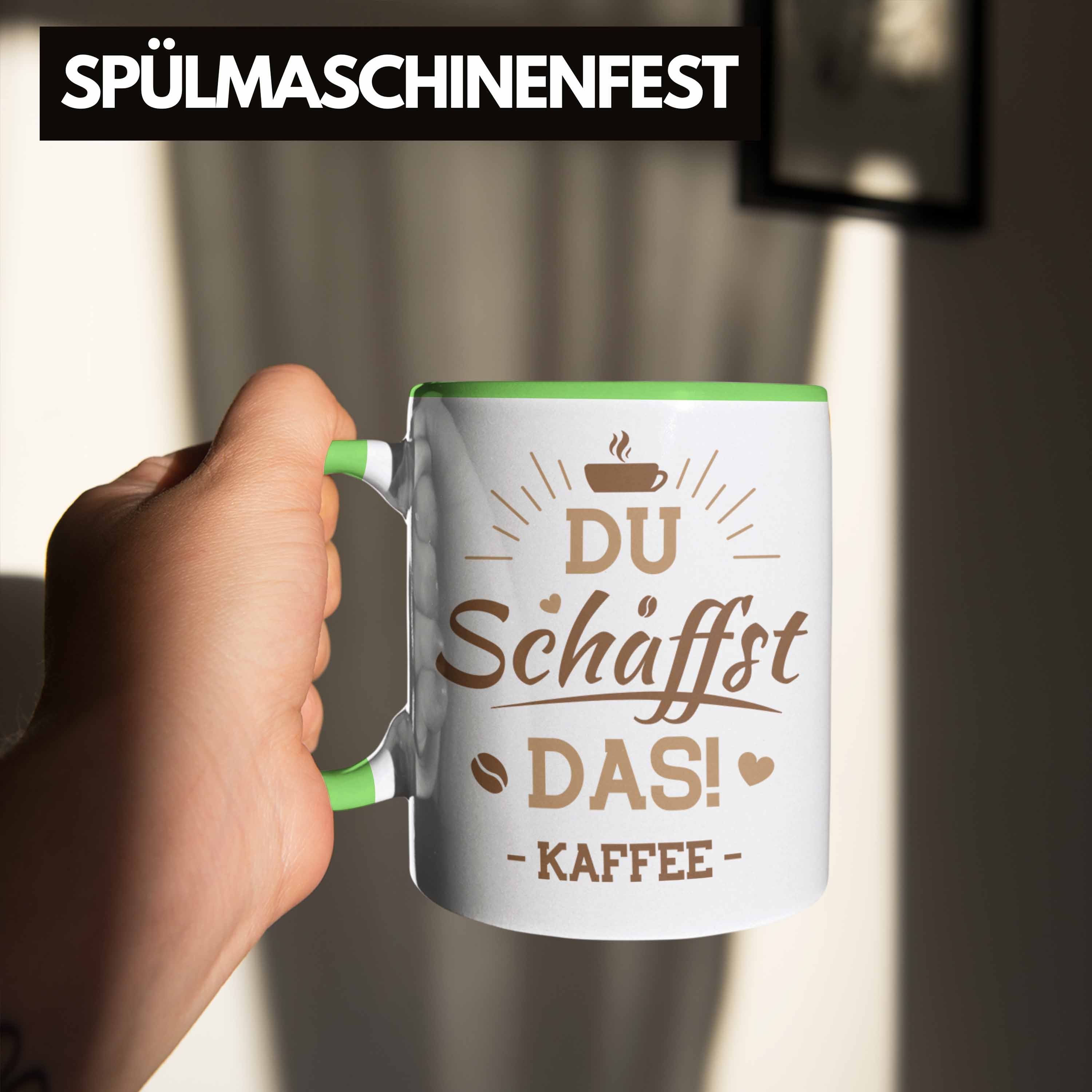 Kaffee Du Schaffst Grün Tasse Büro Trendation Trendation - Arbeit Lustiger für Spruch Tasse Spruch das Kaffeeliebhaber Kaffeetrinker