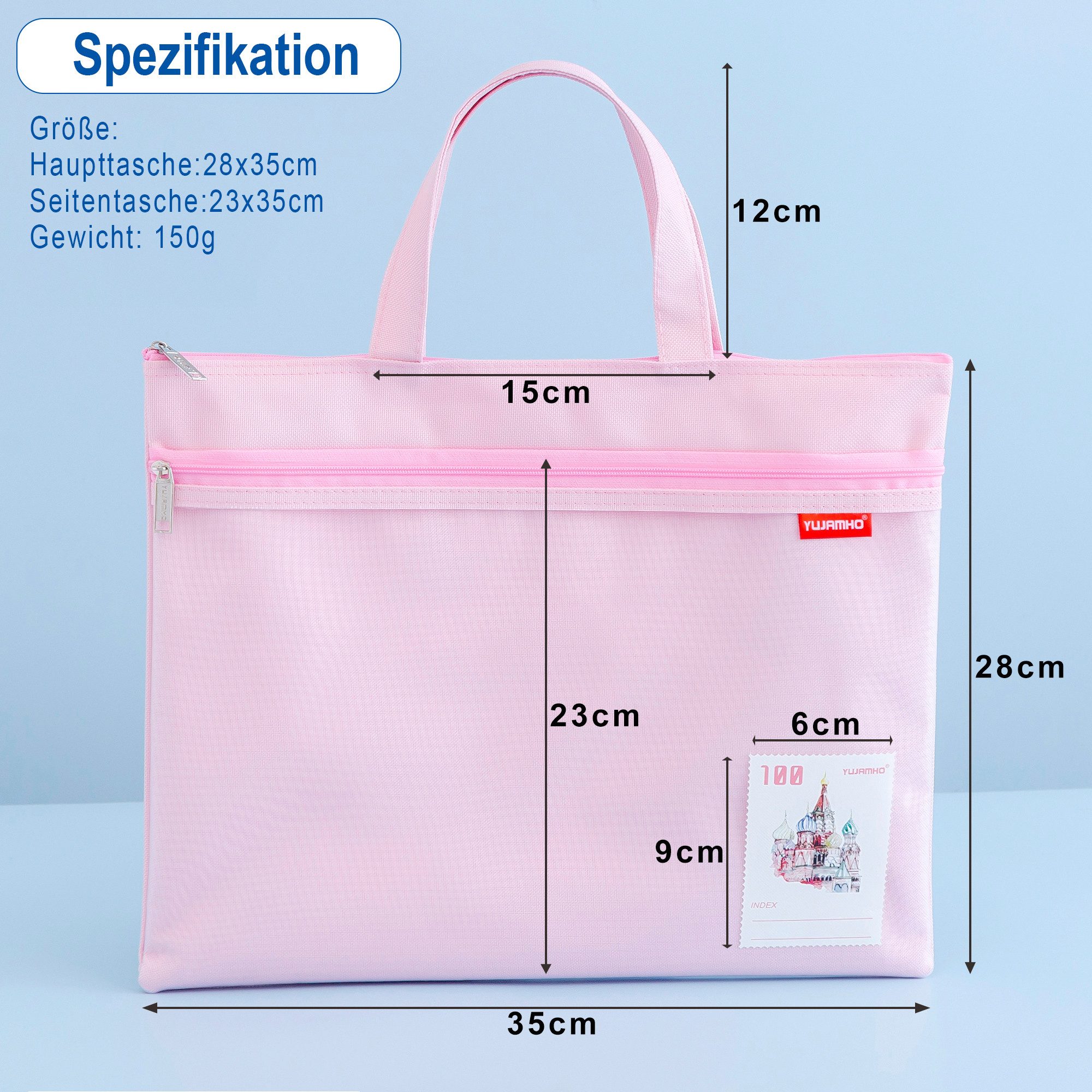 OSALO Dokumententasche A4 Zip Beutel Tragetasche günstig online kaufen