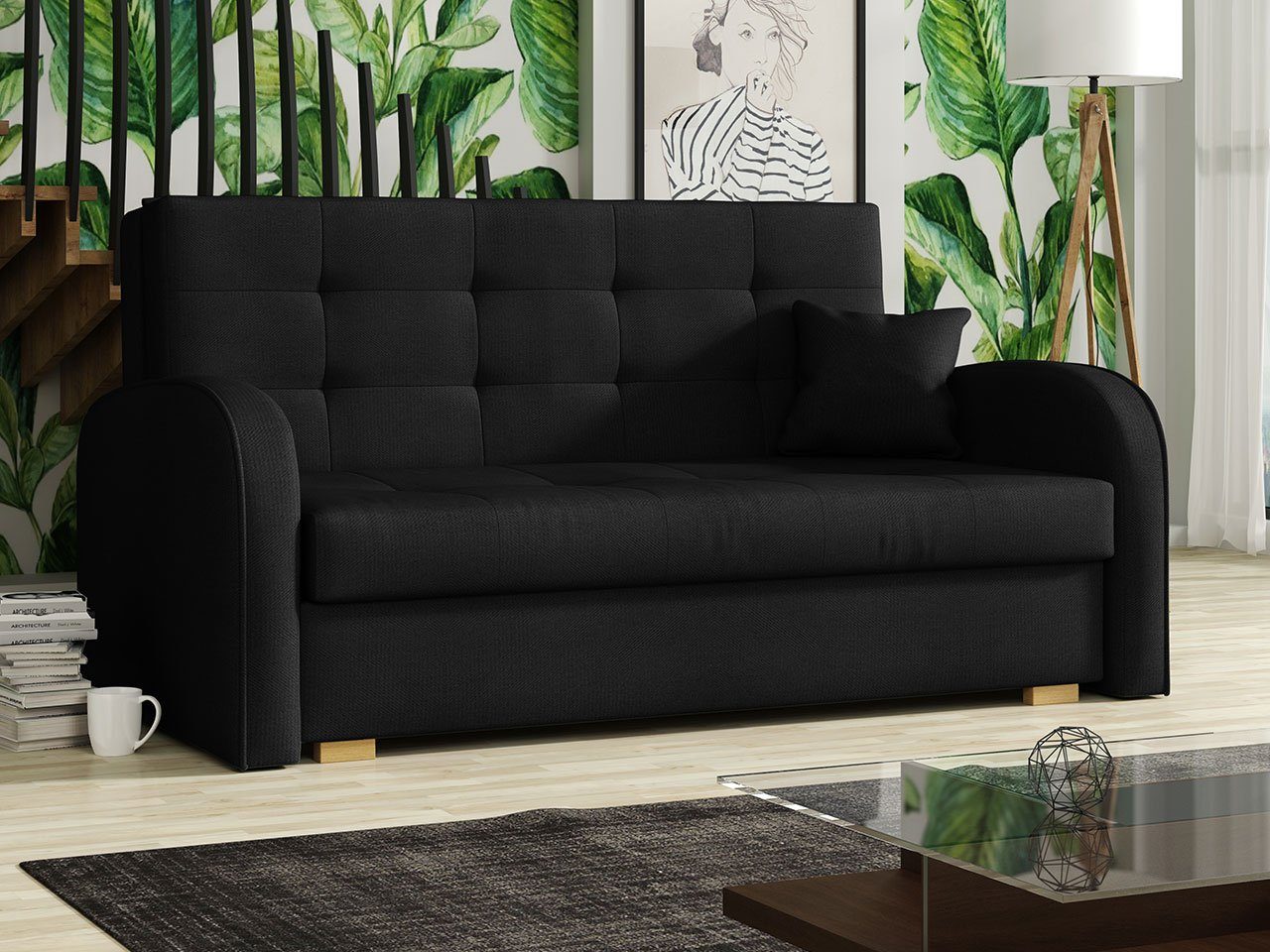 MIRJAN24 Schlafsofa Viva Gold III, mit Bettkasten und Schlaffunktion, 3 Sitzer Polstersofa inkl. Kissen, Wohnlandschaft Kronos 07