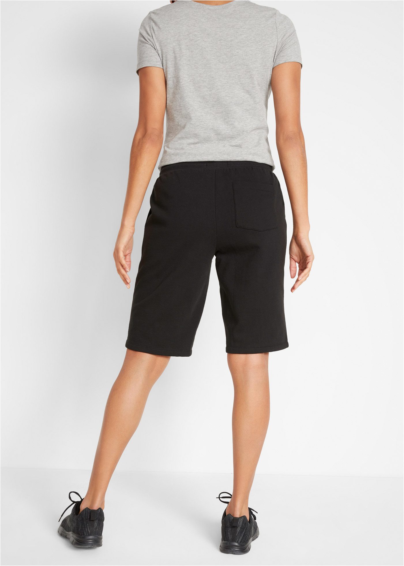 bonprix Sweatbermudas aus Baumwolle, Regular Fit, casual Stil günstig online kaufen