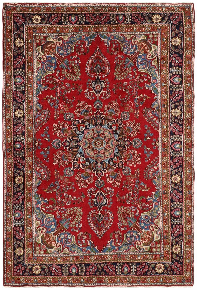 Orientteppich Mashhad 199x296 Handgeknüpfter Orientteppich / Perserteppich, Nain Trading, rechteckig, Höhe: 12 mm