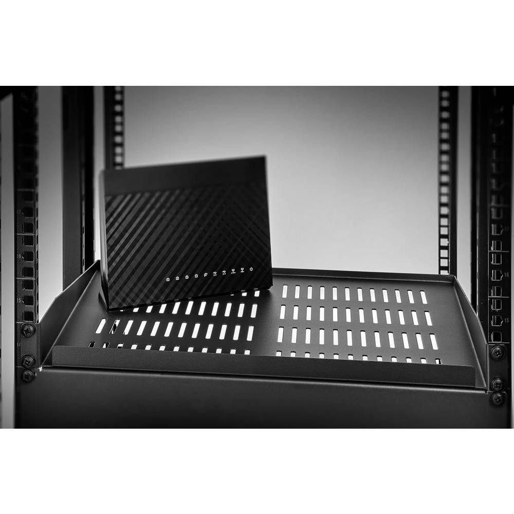 Netzwerkschrank 48.3 cm (19) Geräteboden mit Lüftungsschlitzen