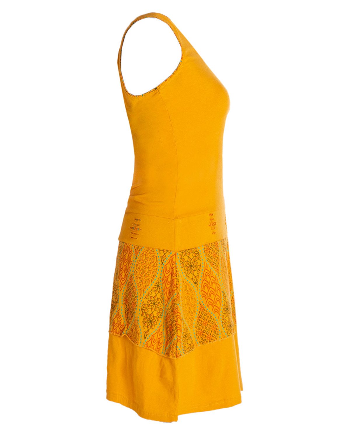 Vishes Sommerkleid Damen Kleid Ethno Style Cutwork Trägerkleid Baumwolle Alternative Mode, Boho, Hippie, Ethno, Festival