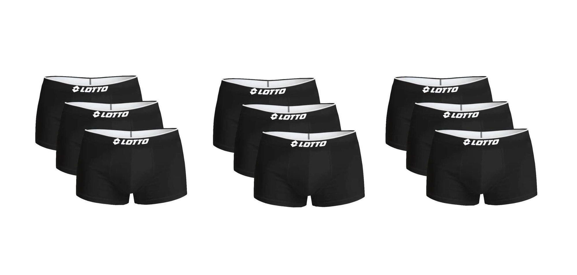Lotto Boxershorts Herren Comfort Boxershorts 9er-Pack Basic
