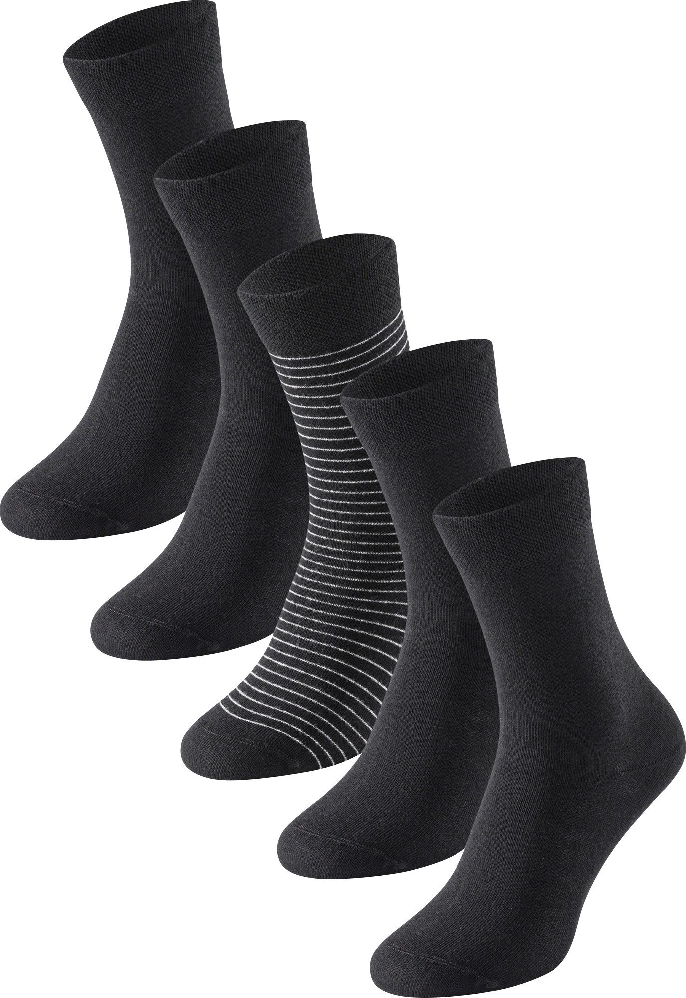Schiesser Носки Damen-Socken 5 Paar Uni: 4 Paar