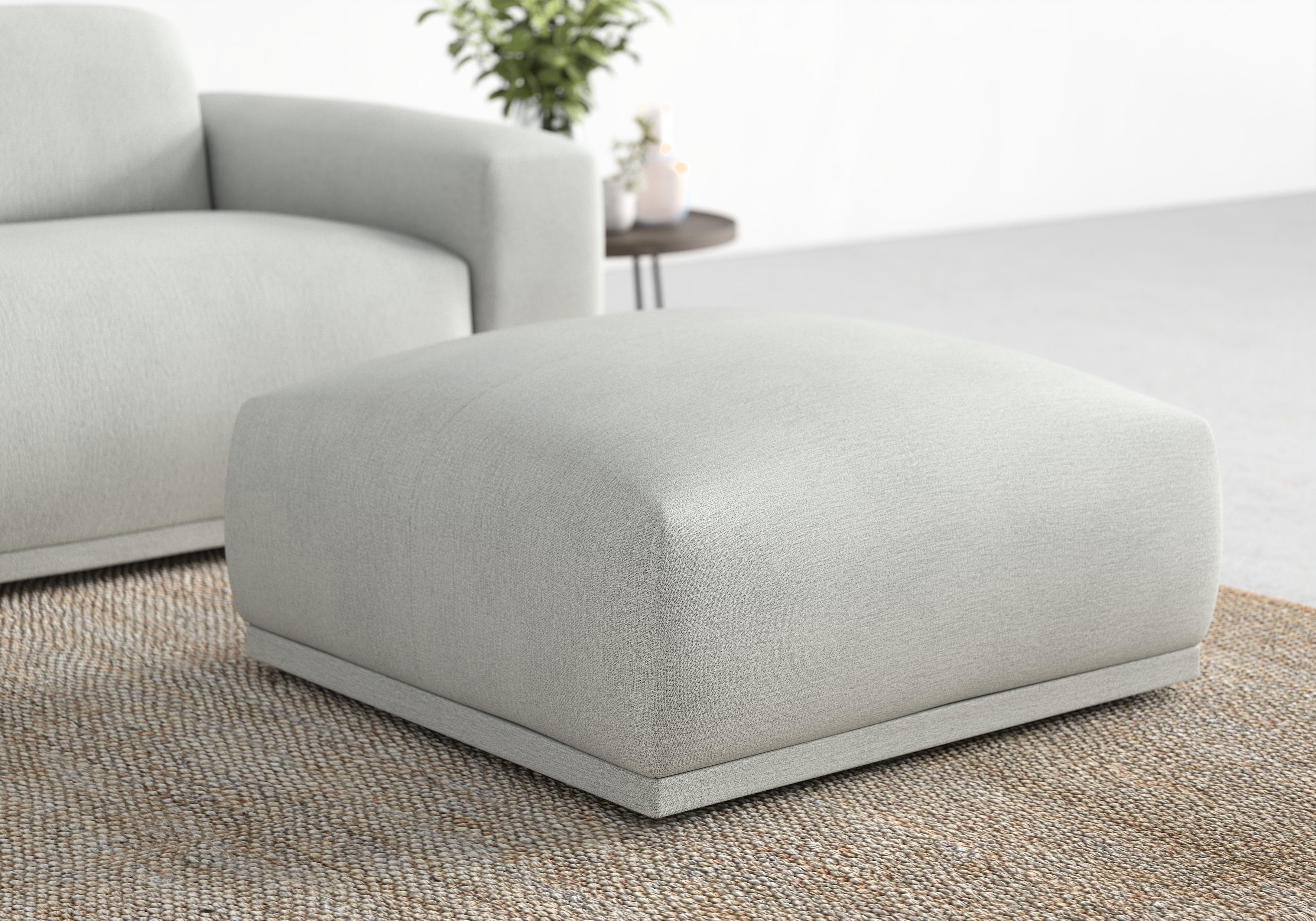 TRENDMANUFAKTUR Hocker "Braga, mit hochwertigem Kaltschaum, quadratisch, in günstig online kaufen