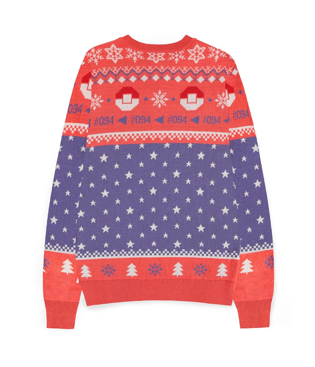 POKÉMON Weihnachtspullover Gengar Christmas Sweater Strickpullover