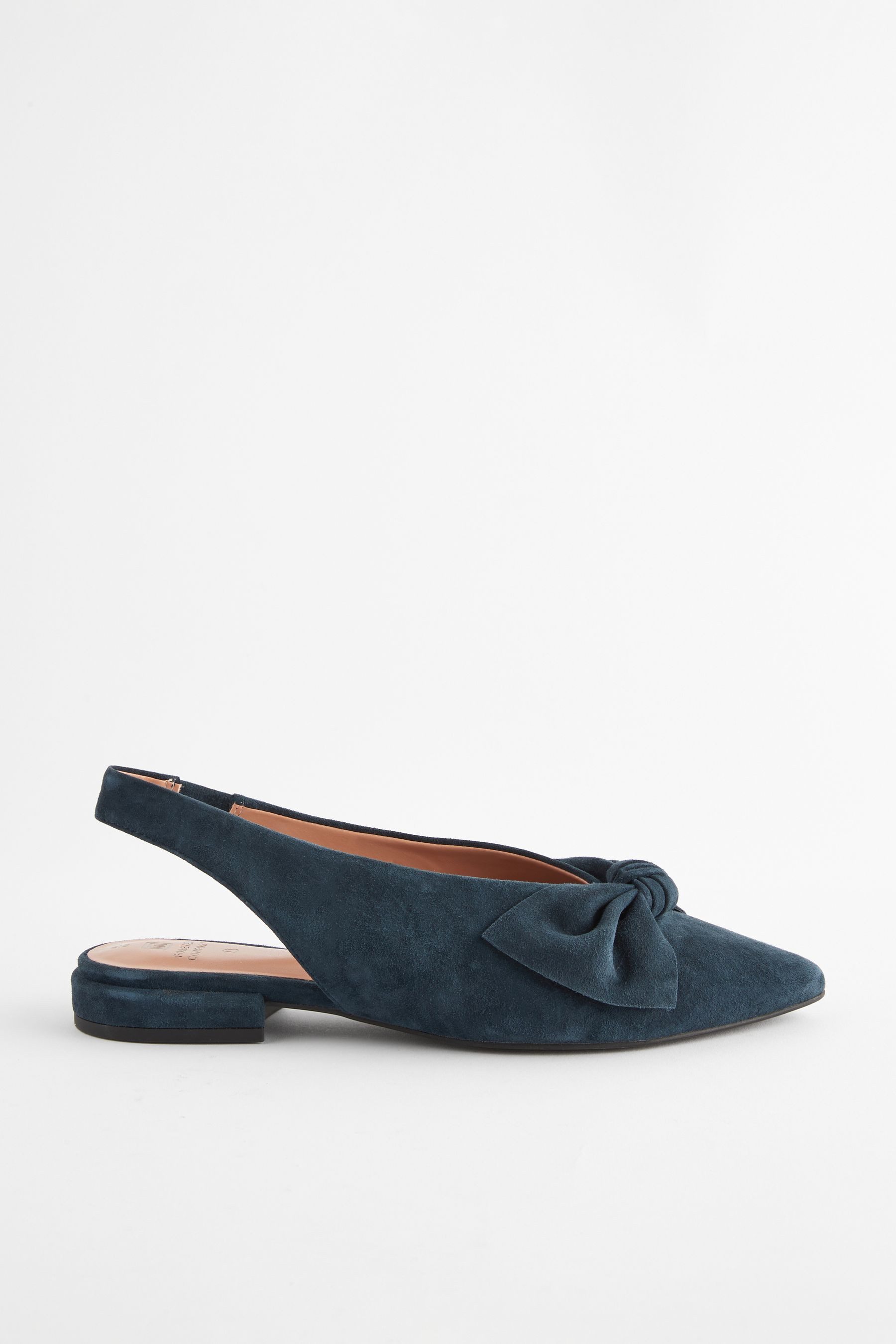 Forever Comfort® spitze Slingback-Schuhe aus Leder Slingpumps