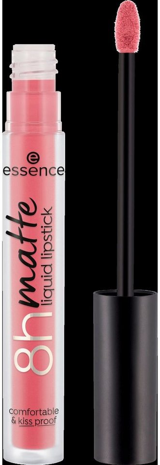 Essence Lippenstift 8h matte liquid lipstick, Flüssiger Lippenstift mit  mattem Finish