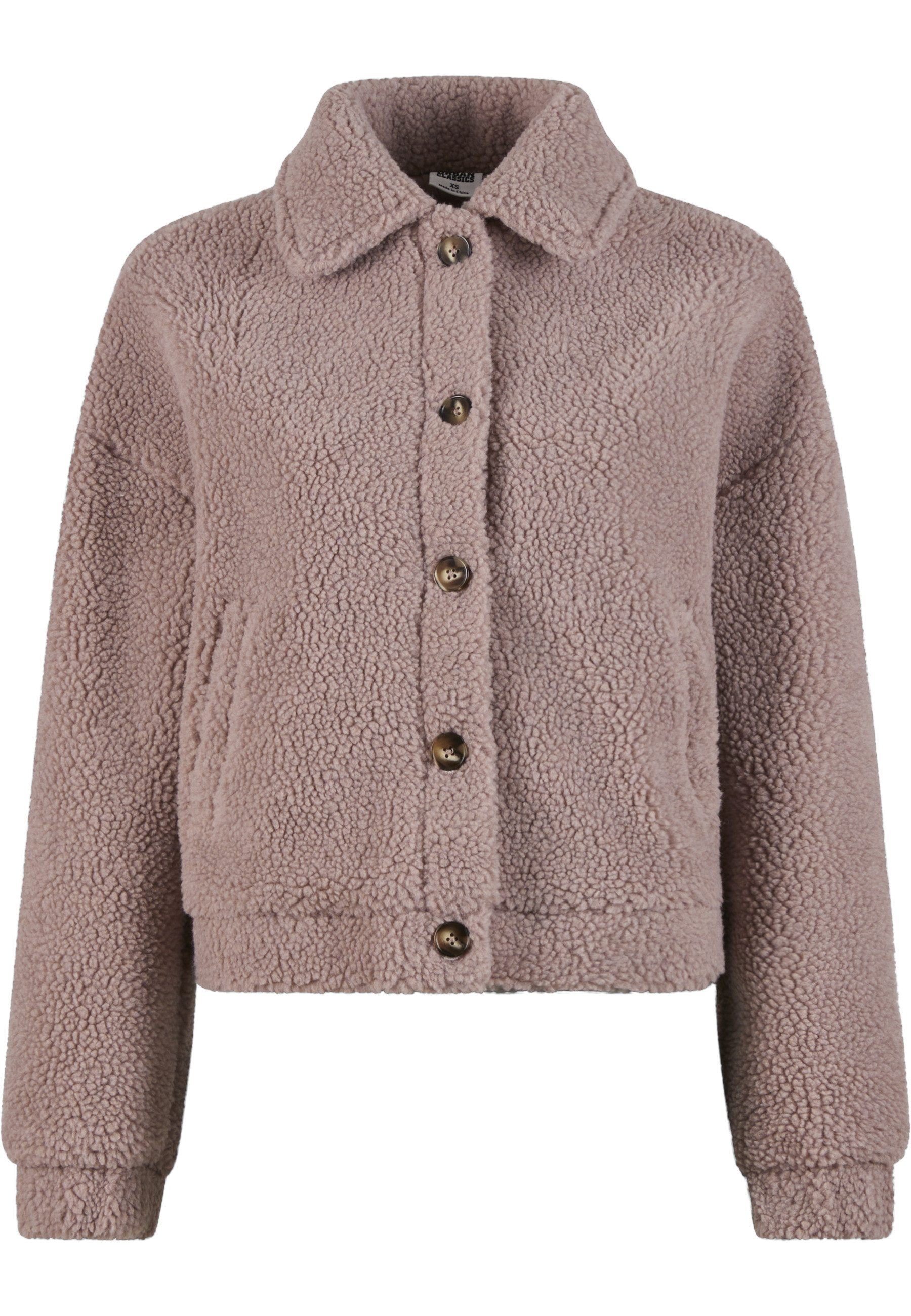 Allwetterjacke Urban Classics Ladies Short Sherpa Button Jacket
