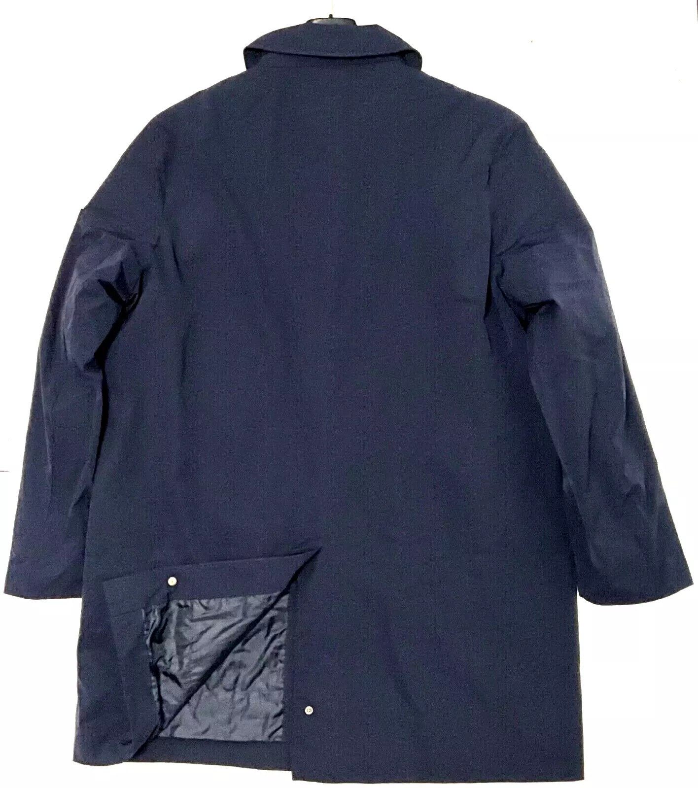 KARL LAGERFELD Langmantel Karl Lagerfeld Herren Mantel, Karl Lagerfeld COAT, Herren Mantel, Blau mit Stehkragen