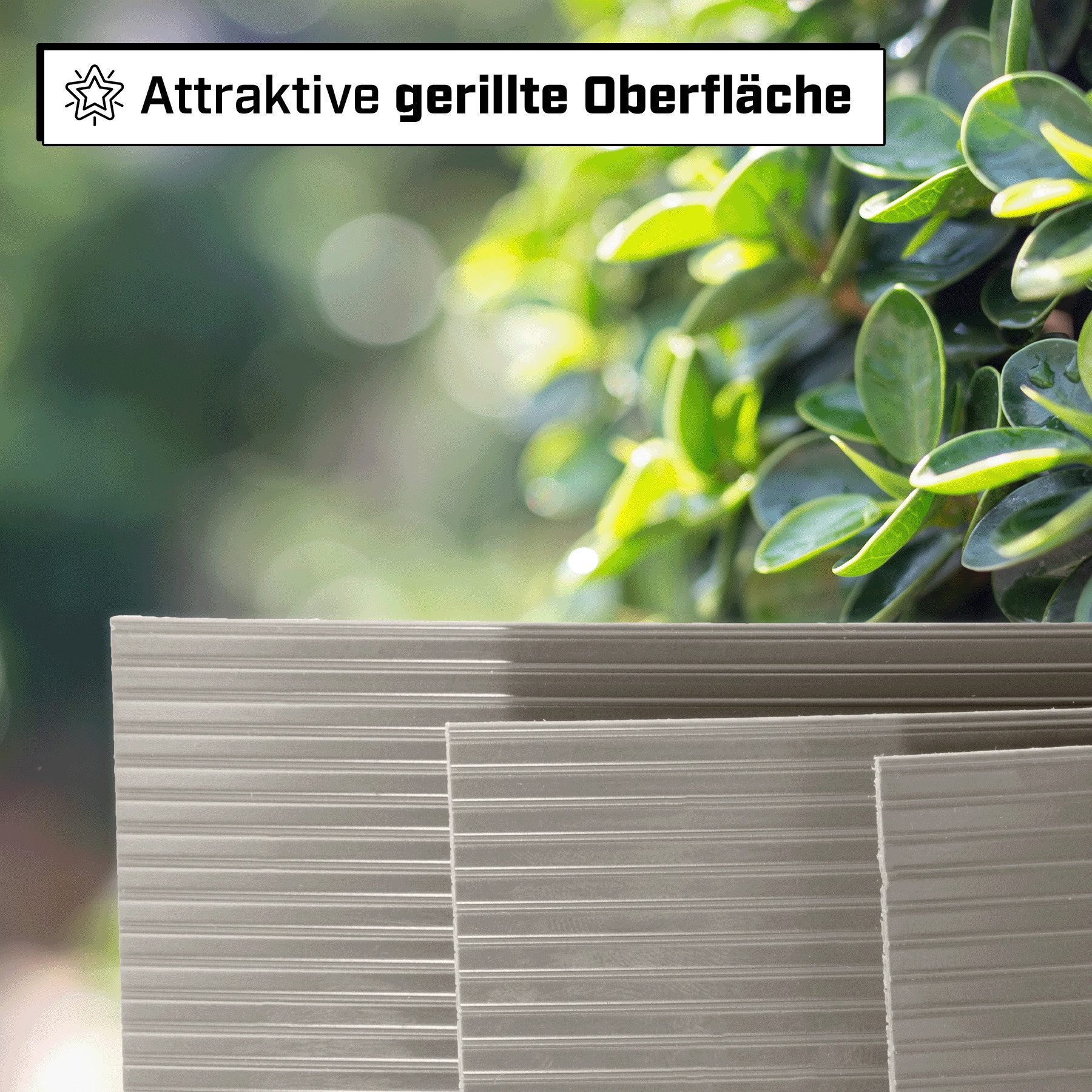 INTRA-TEC Sichtschutzstreifen Zaun-Sichtschutzstreifen aus PP - 252x19 cm, für Doppelstabmattenzäune, Windschutz, einfach zuschneidbar