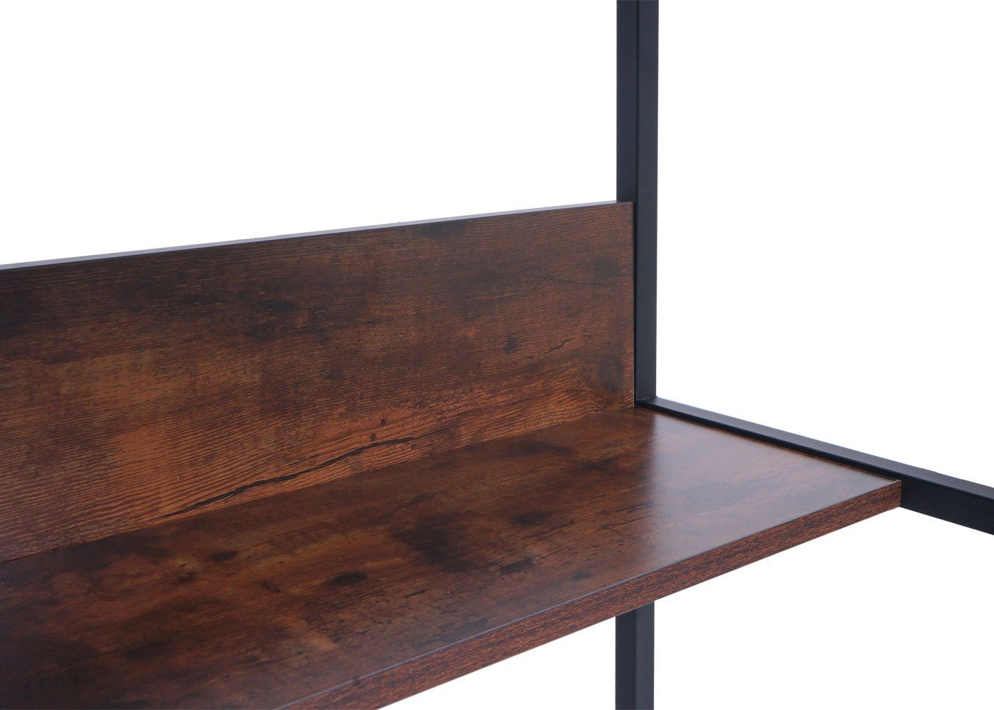 MCW Schreibtisch mit Holzoptik braun | Melaminbeschichtet MCW-K80, braun
