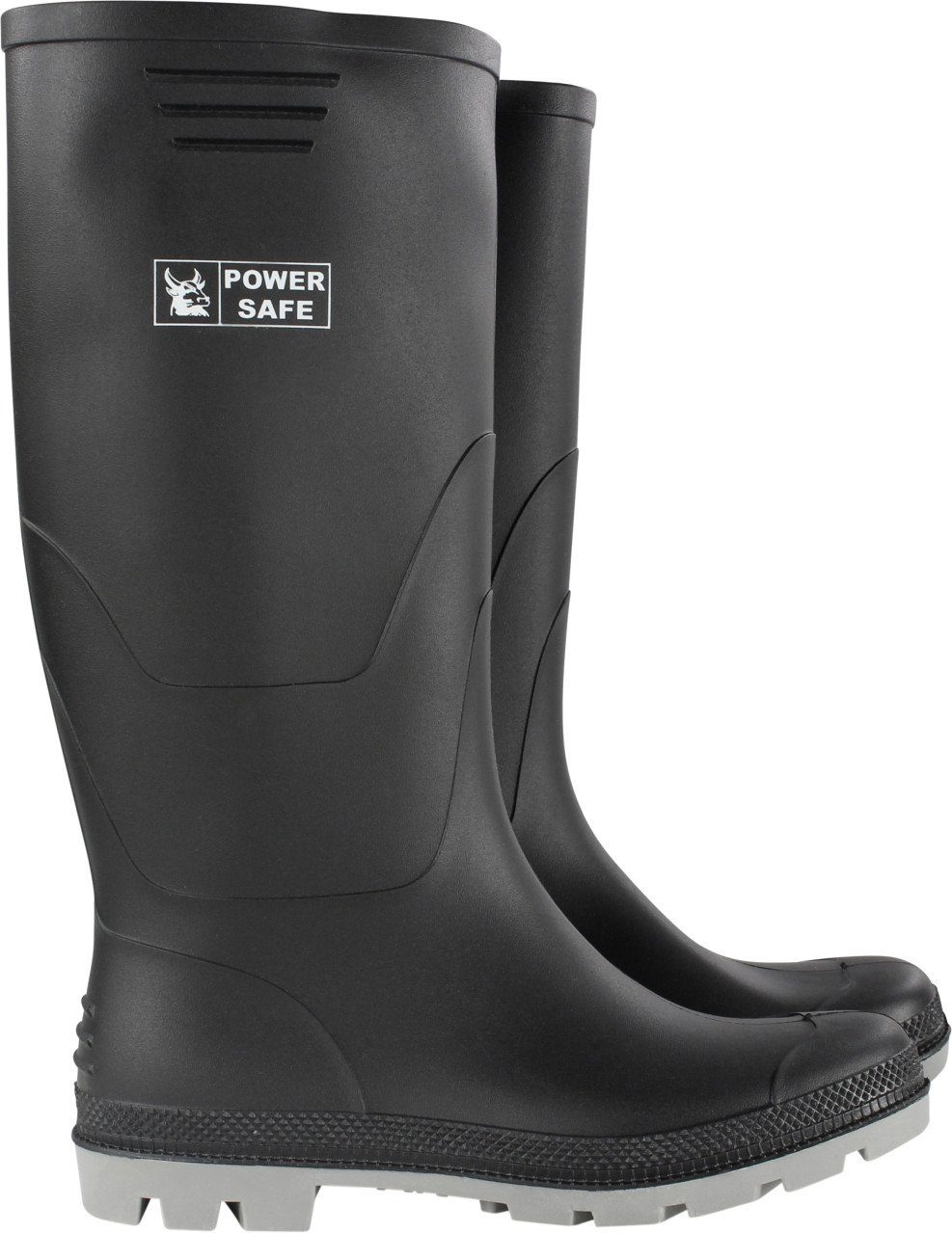 Power Safe Power Safe PVC-Stiefel hoch schwarz-grau Sicherheitsschuh
