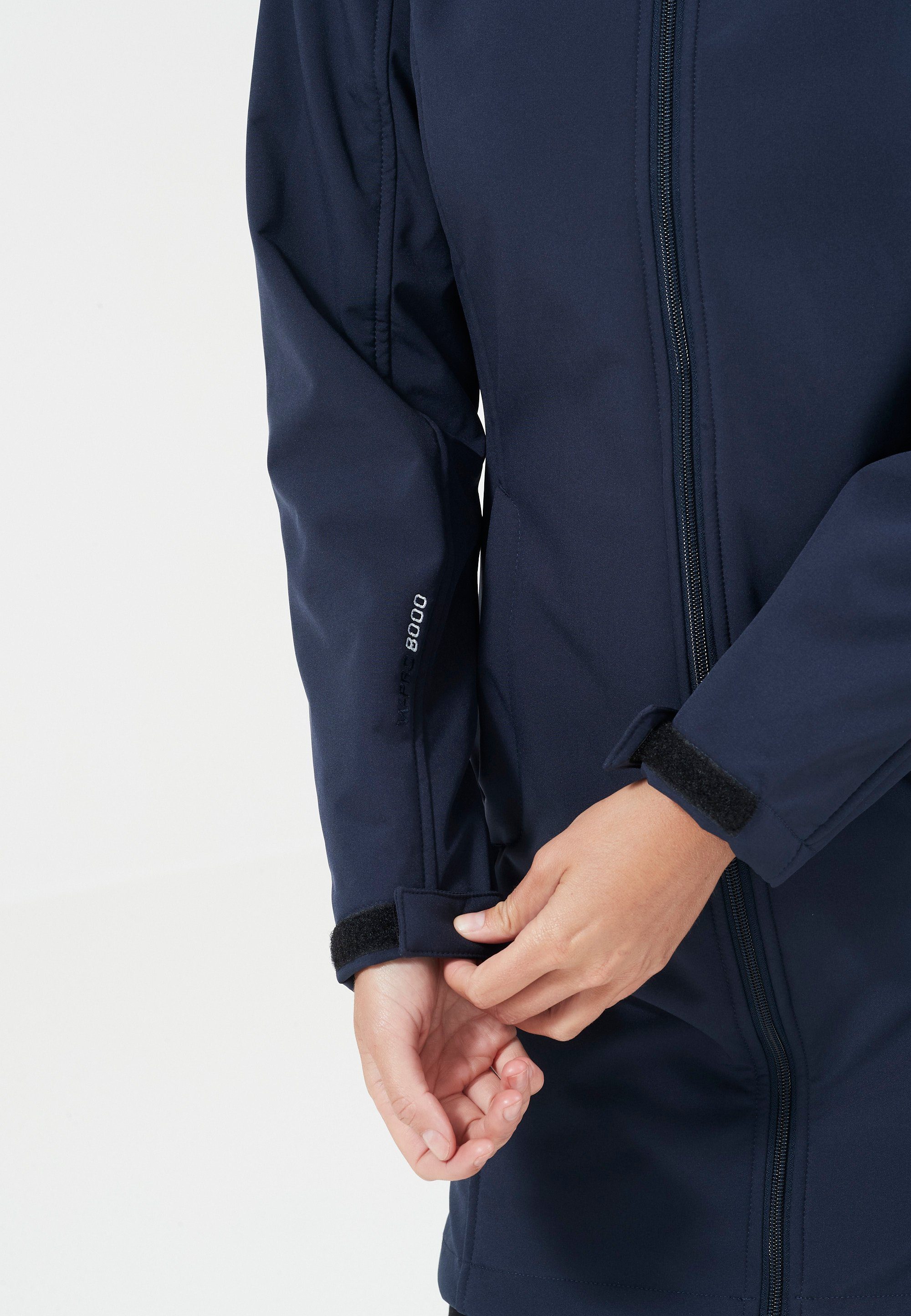 mit mm Softshelljacke blau WHISTLER 8.000 Wassersäule ZADIE