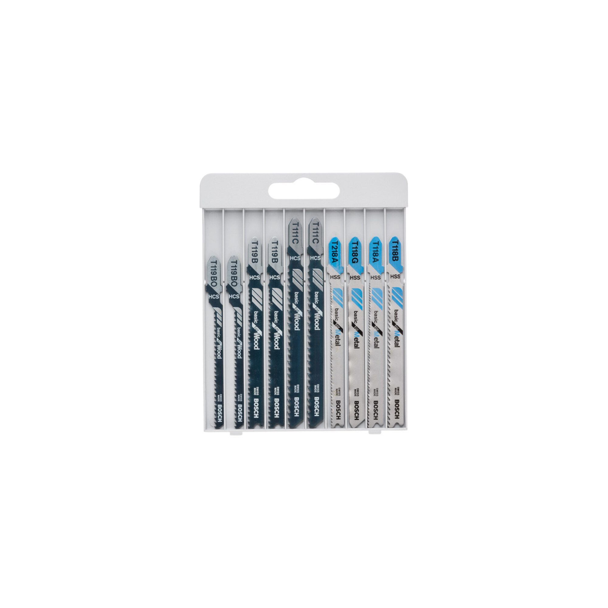Bosch Professional Stichsägeblatt Bosch Stichsägeblatt-Set Basic for Wood and Metal, 10-teilig