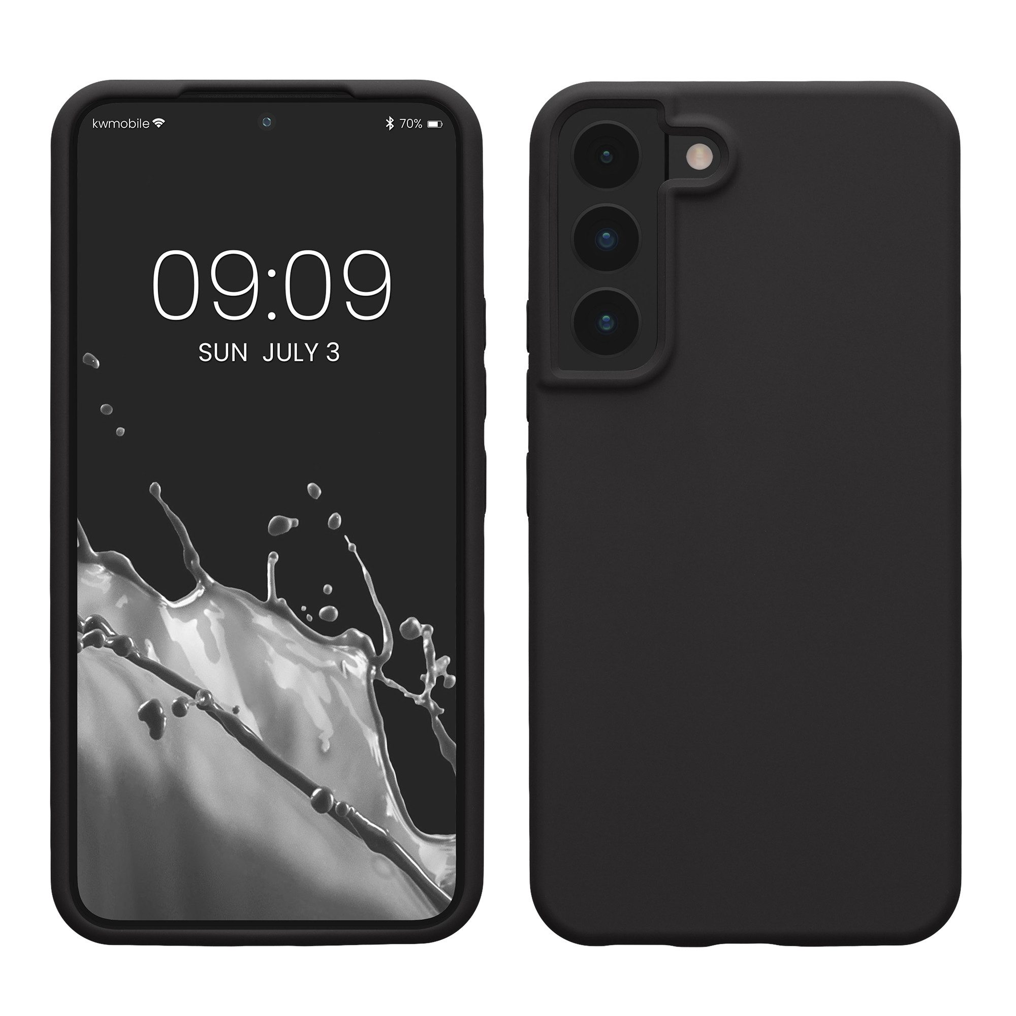 kwmobile Handyhülle Schutzhülle für Samsung S22 Hülle Silikon Case Handyhülle S22, Handyhülle Samsung S22 weiche Oberfläche mit kabellosem Laden