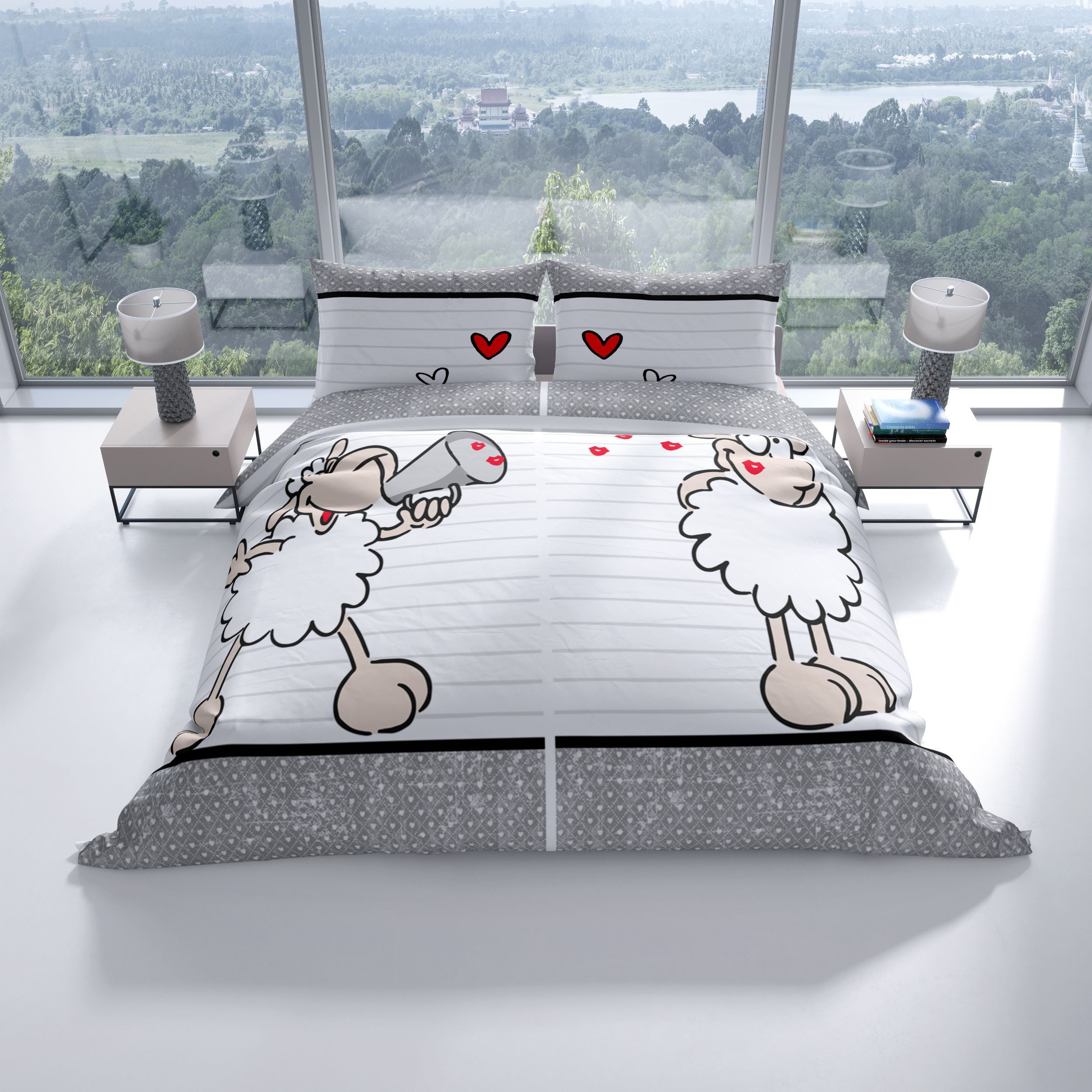 Leonado Vicenti Bettwäsche Schaf aus Hochwertiger Mikrofaser, Microfaser, 4 günstig online kaufen