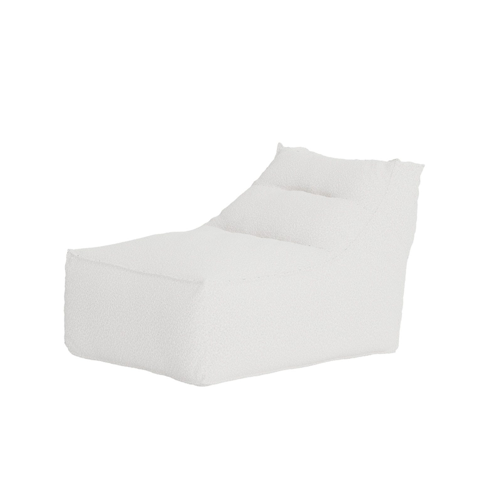 Endorphin Loungesessel Loungesessel Redang- Bouclé Weiss, Gartenmöbel, Indoor Outdoor Möbel, Abnehmbarer Bezug