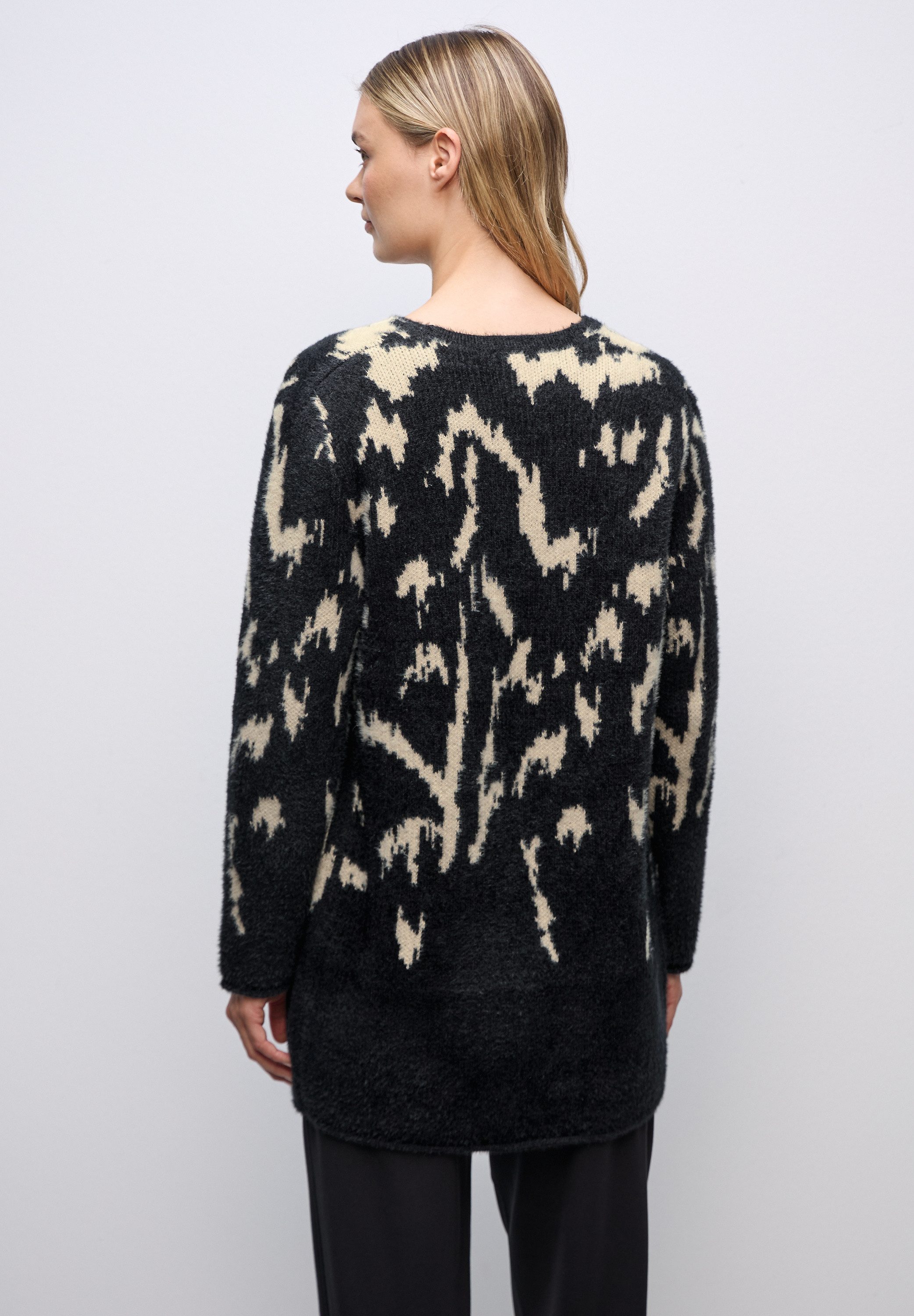 STREET ONE Jacquardstrickjacke Grobstrick günstig online kaufen