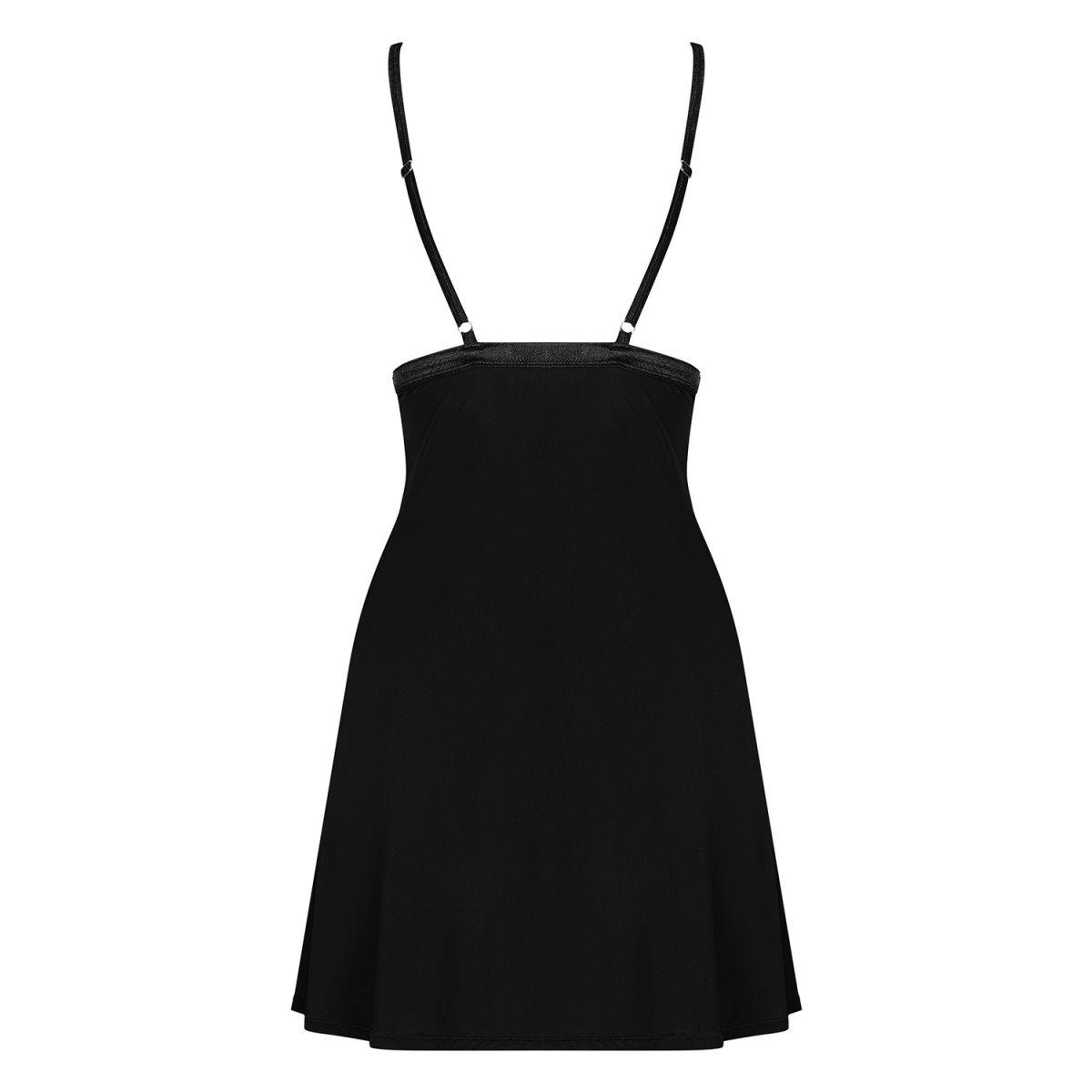 Obsessive Negligé OB Cecilla chemise & thong black - (S/M,XXL)