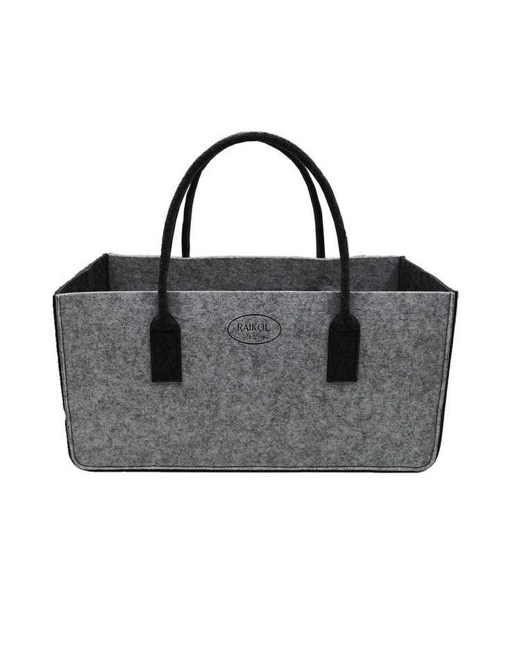 RAIKOU Einkaufsshopper Filztasche Kaminholztasche Spielzeugaufbewahrung 5 mm dicke Filze, für Einkaufs Kamin Holz Zeitungsholz Spielzeug