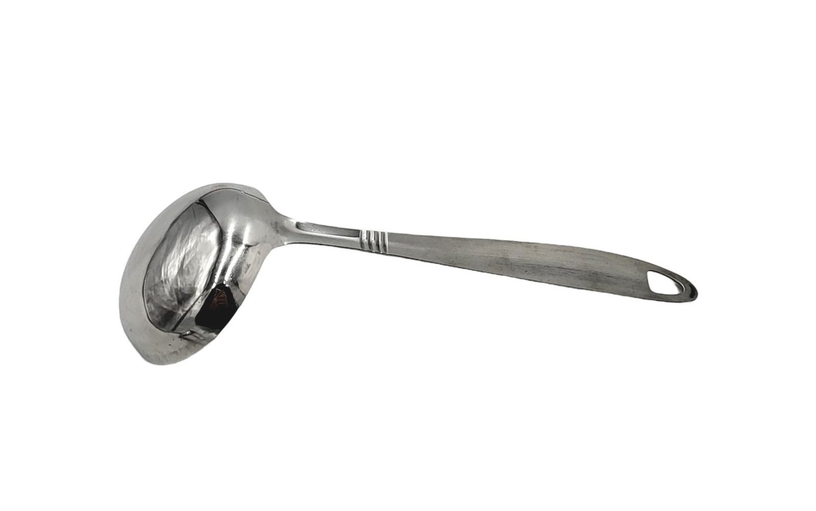BURI Schöpflöffel Schöpfkelle aus Edelstahl 21,5cm Suppenkelle Saucenlöffel Saucenkelle – Bild 2 von 2