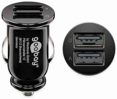 Goobay goobay USB-Lader KFZ, 44177, 2,4 A, 2-fach USB-Ladegerät