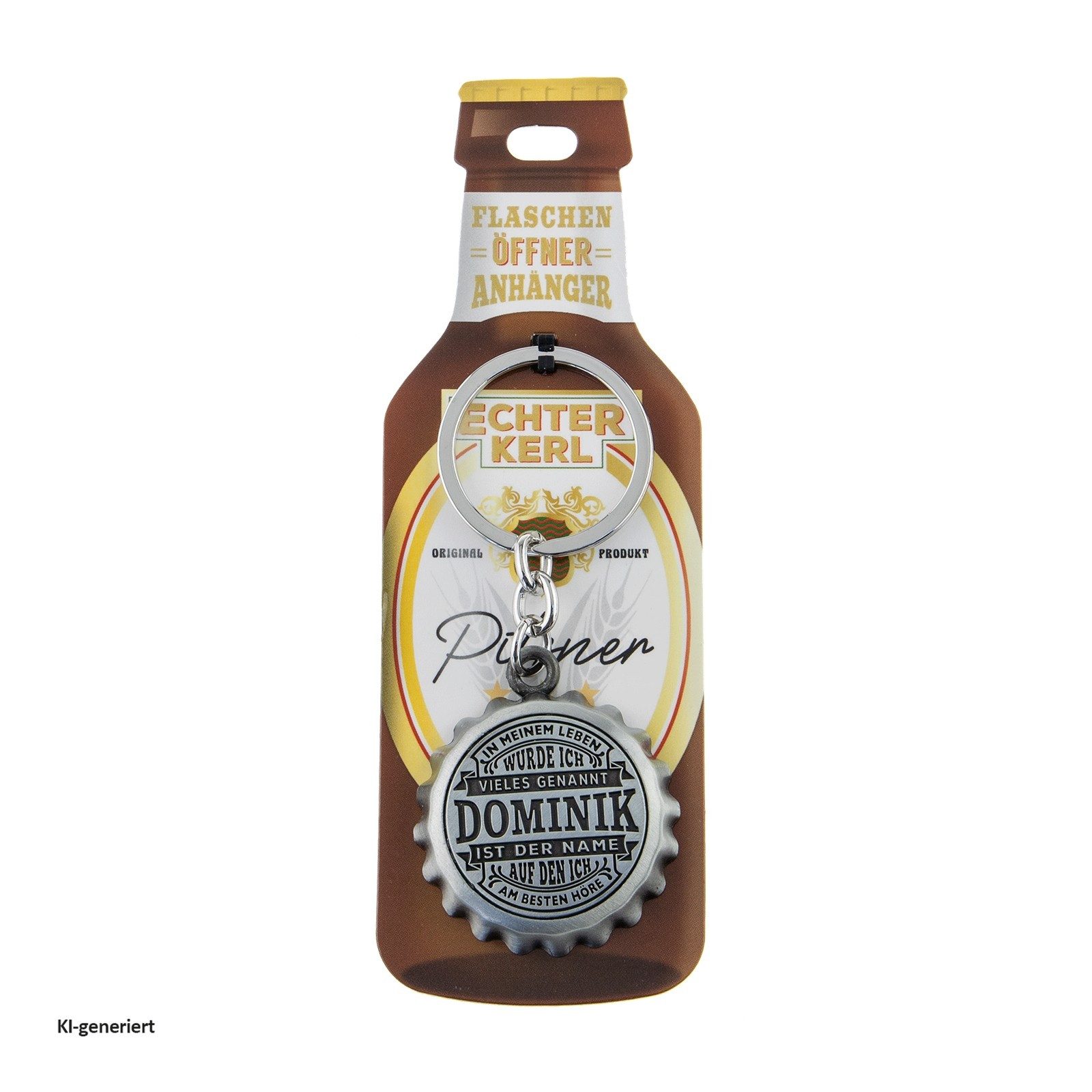 HTI-Living Flaschenöffner Echter Kerl Flaschenöffner Dominik (Stück, 1-tlg., 1 Flaschenöffner), Geschenkidee