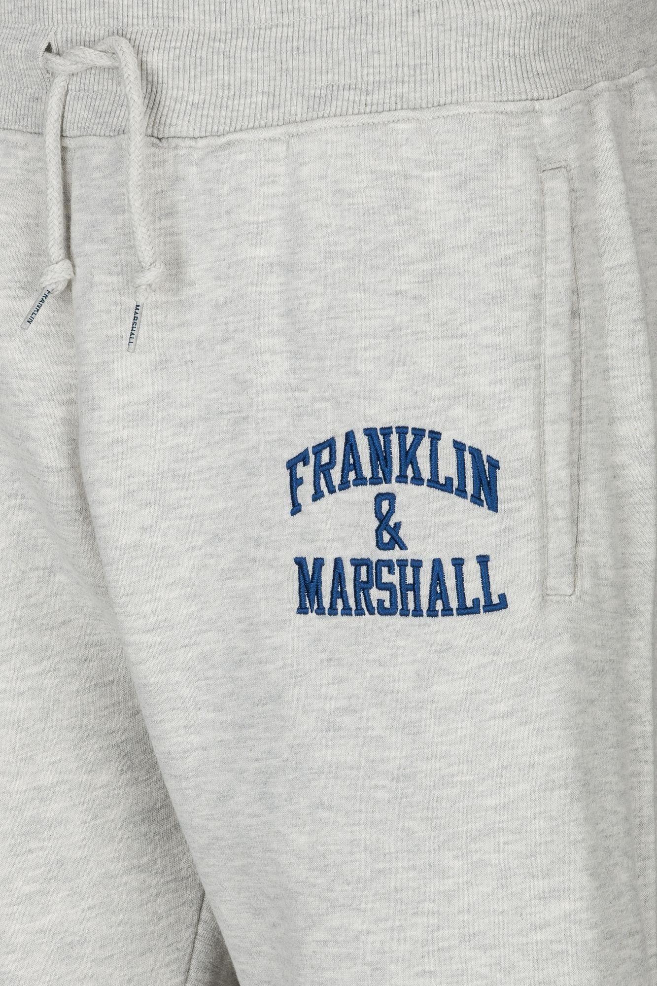 mit & Jogginghose Stick-Schriftzug aus Marshall Franklin reiner Jogginghose Baumwolle