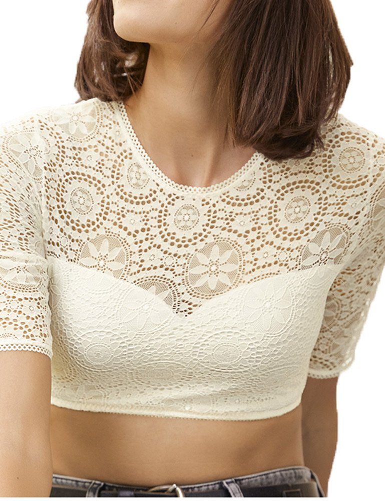 Nina Von C. Dirndlbluse Spitzen Bluse günstig online kaufen