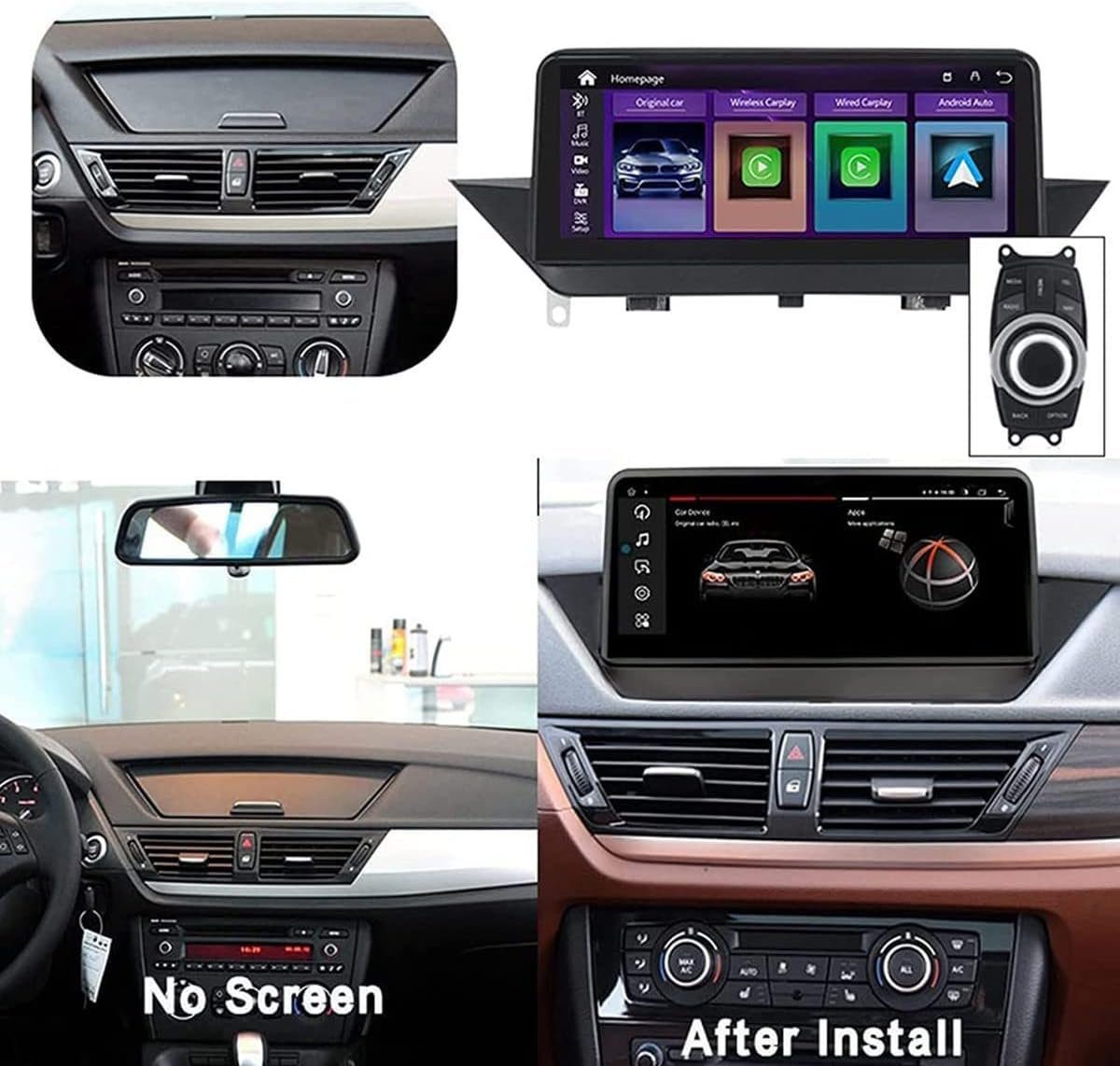 GABITECH Android 14 Autoradio für BMW X1 E84 + i-Drive 10.2" GPS Carplay Autoradio (FM / AM-Radio, RDS, DAB+ Optional, nur für Modelle ohne Originaldisplay)