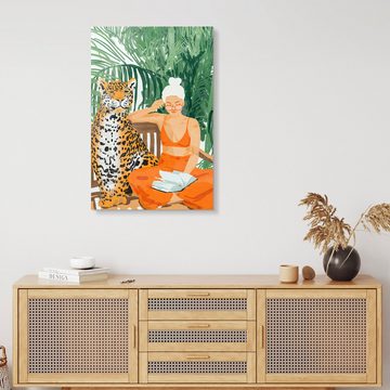 Posterlounge XXL-Wandbild 83 Oranges, Dschungelurlaub II, Badezimmer Digitale Kunst