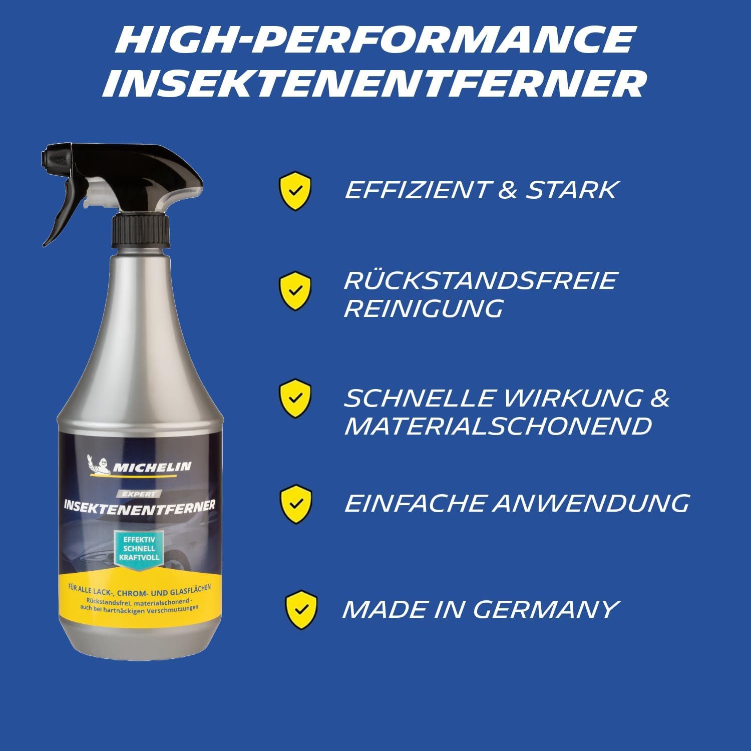 Michelin Expert Insektenentferner 1 Liter schonend für CHROM LACK und GLAS Insektenentferner