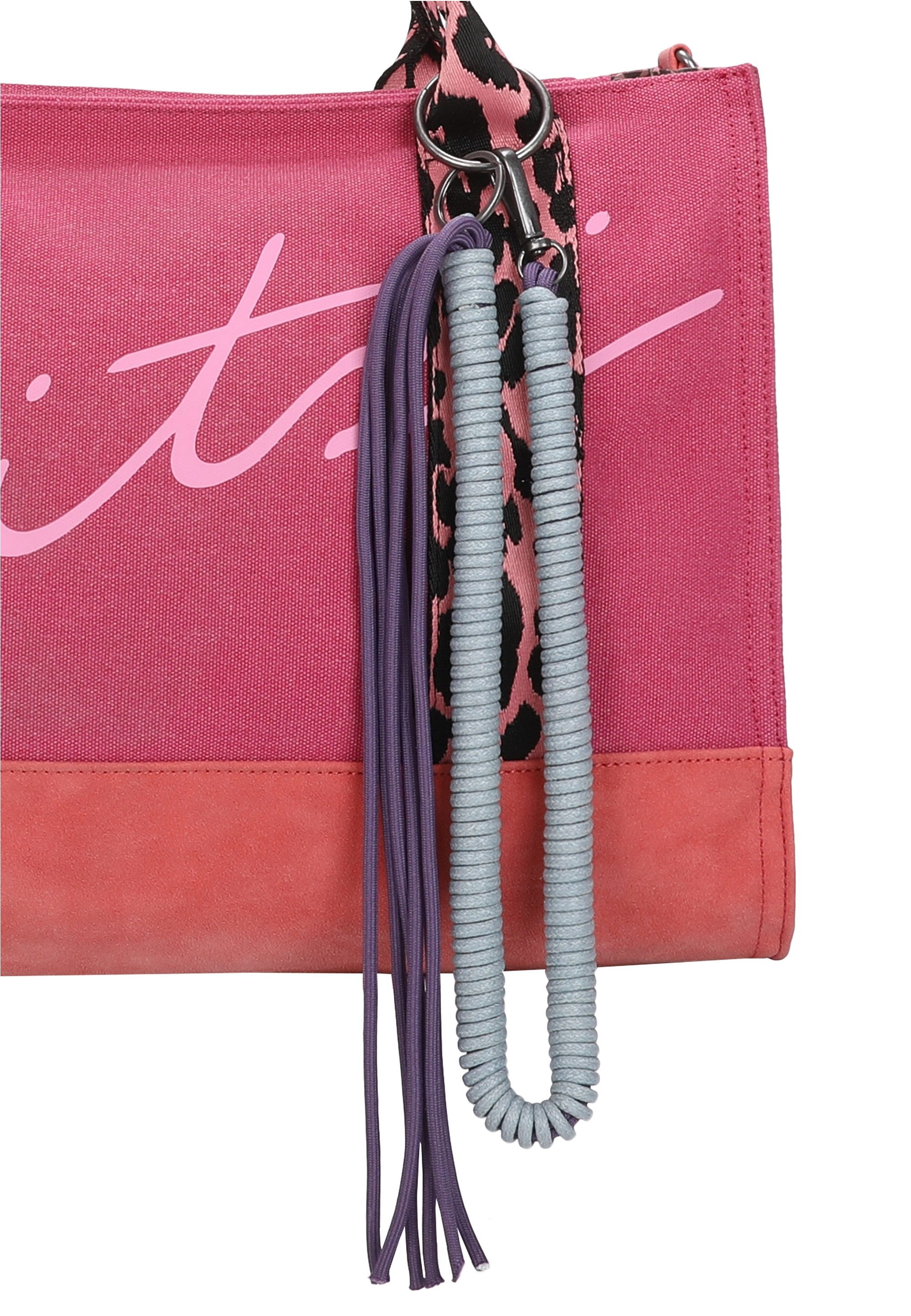 Fritzi aus Preußen Schultertasche Tote Bag Limited Summer Leo Pink Fruity, mit abnehmbarer Kordel
