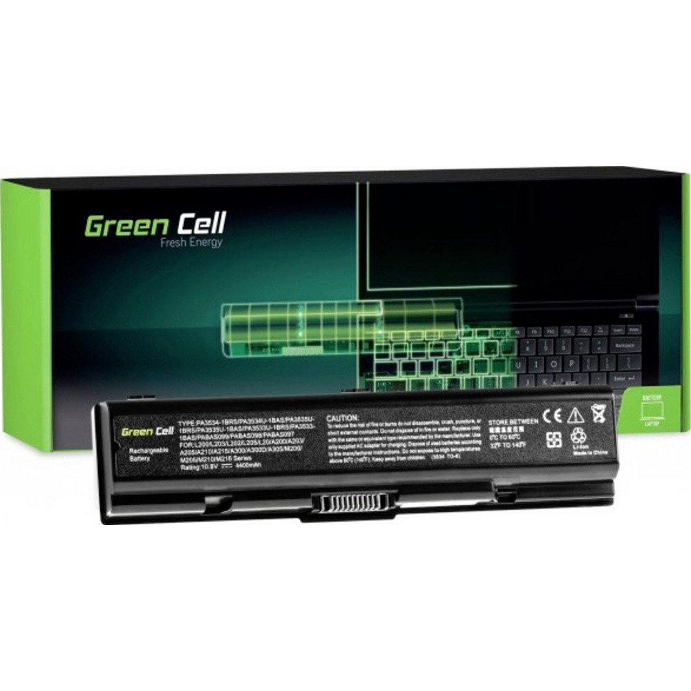 Green Cell Green Cell Notebook-Akku 10.8 V 4400 mAh Toshiba Laptop-Akku 4400 mAh