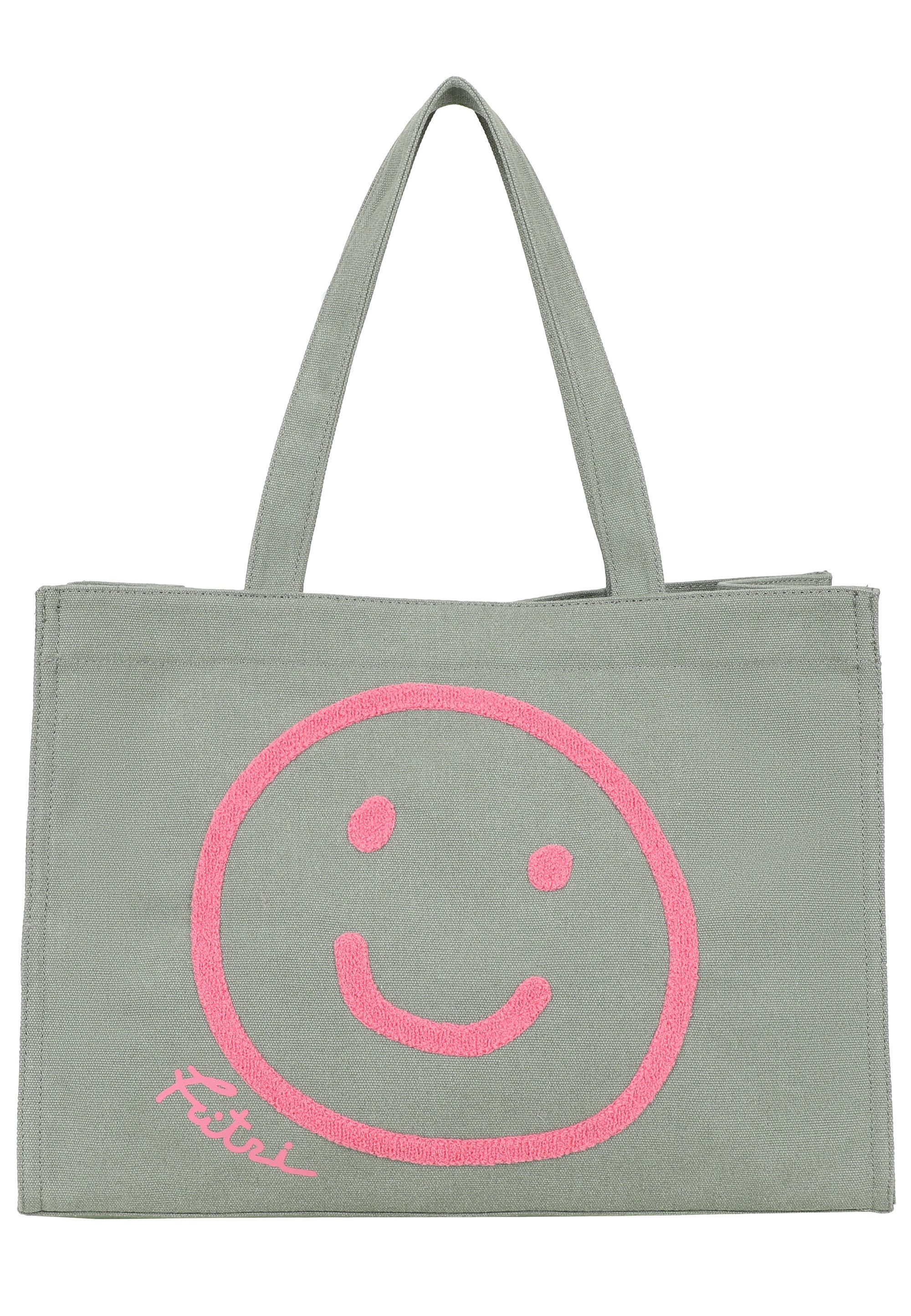 Fritzi aus Preußen Henkeltasche Easy01 Limited Smile, mit tollem Smiley-Print