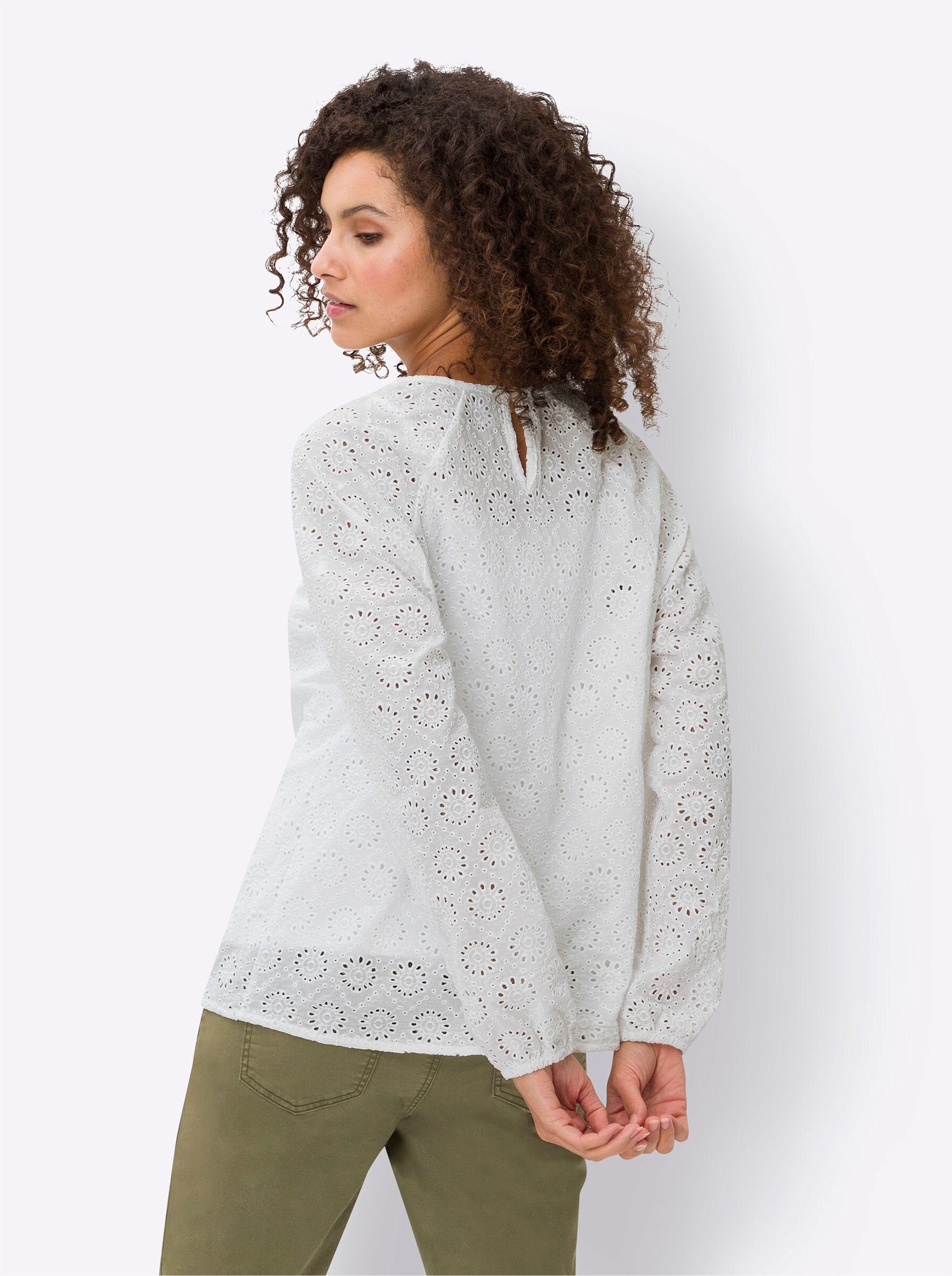 heine Klassische Bluse Bluse Langarm