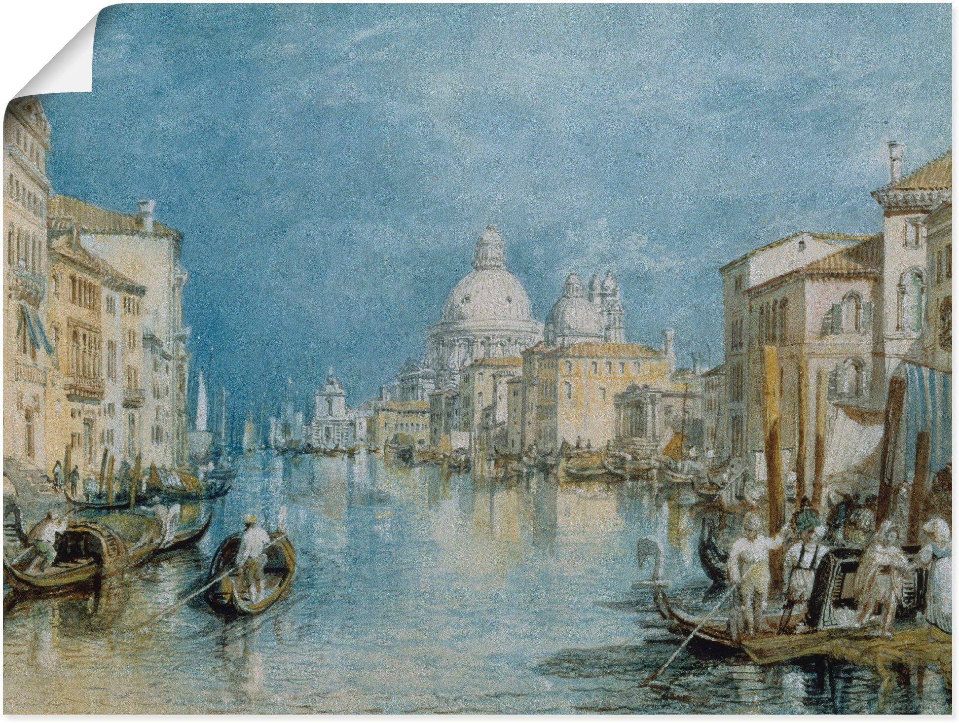 Artland Wandbild Venedig, Canale Grande., Italien (1 St), als Leinwandbild, Wandaufkleber oder Poster in versch. Größen
