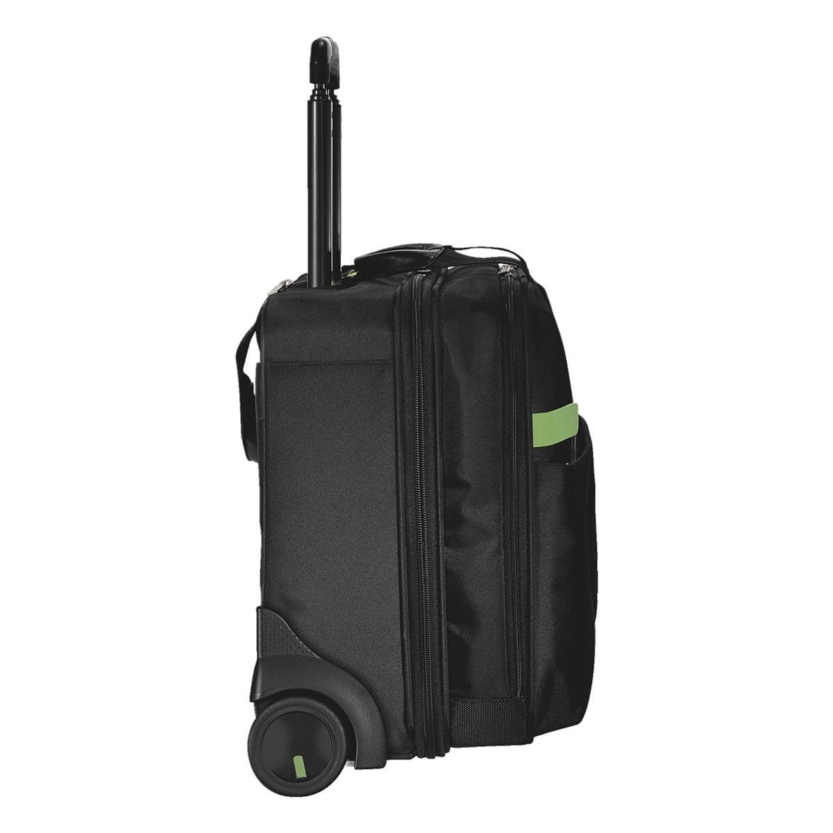 LEITZ Business-Trolley Smart inkl. Schirm-Fach Traveller Complete, schwarz Fächern, mit 17 seitlichem