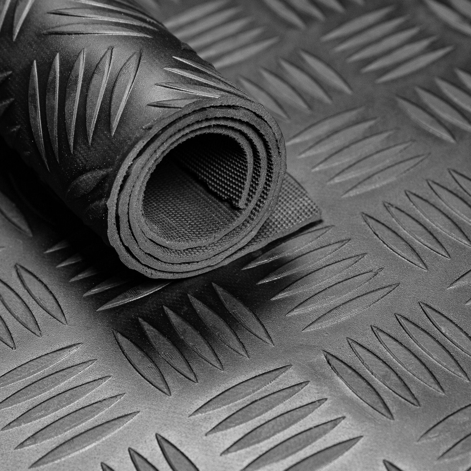 Jet-Line Stufenmatte Gummimatte 100 cm breit schwarz Bodenmatte Hammers