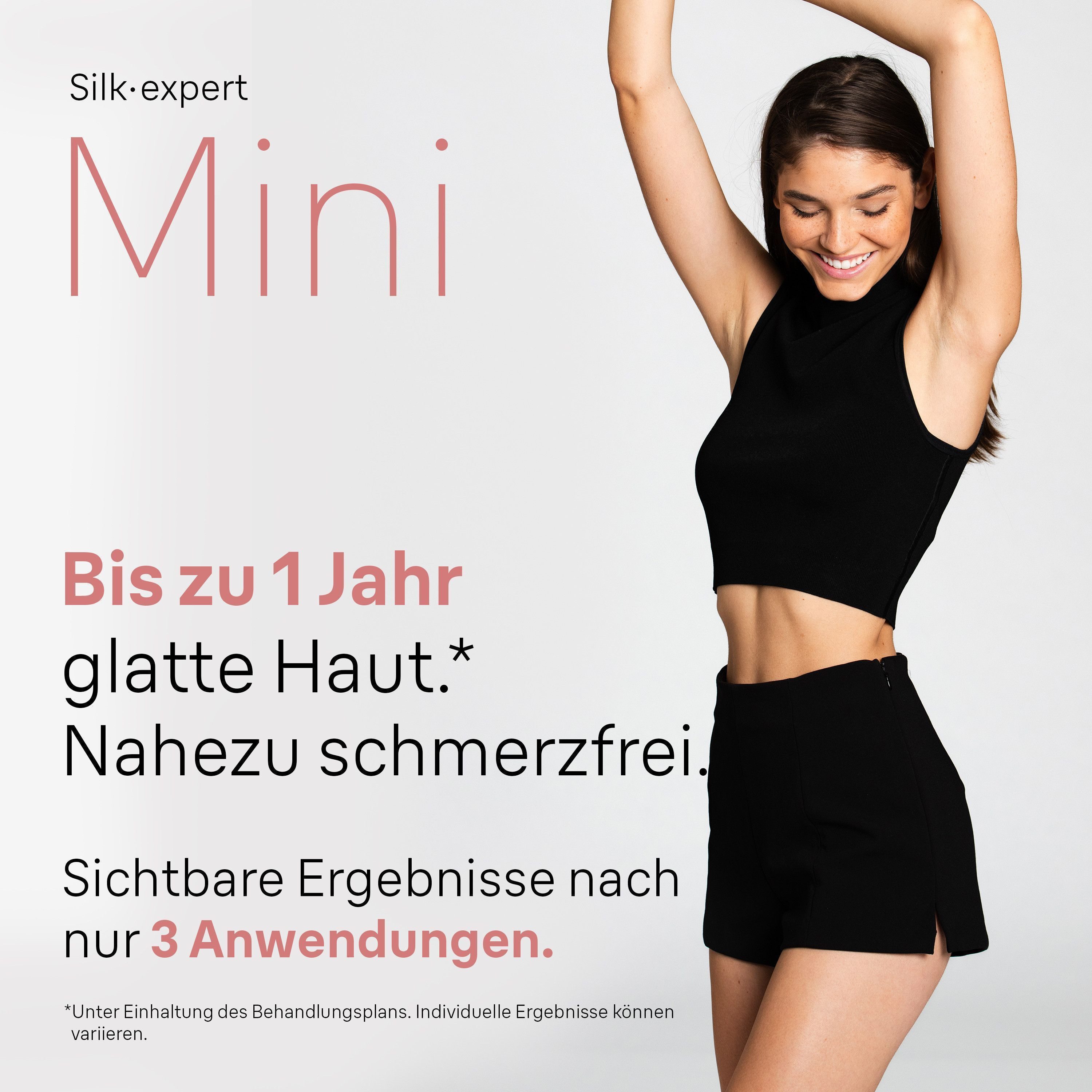 Braun IPL-Haarentferner Silk-expert PL1115 (Modell 2026) PL1000 (Modell 2025), Mini-Haarentfernungsgerät, kompakte Größe für unterwegs