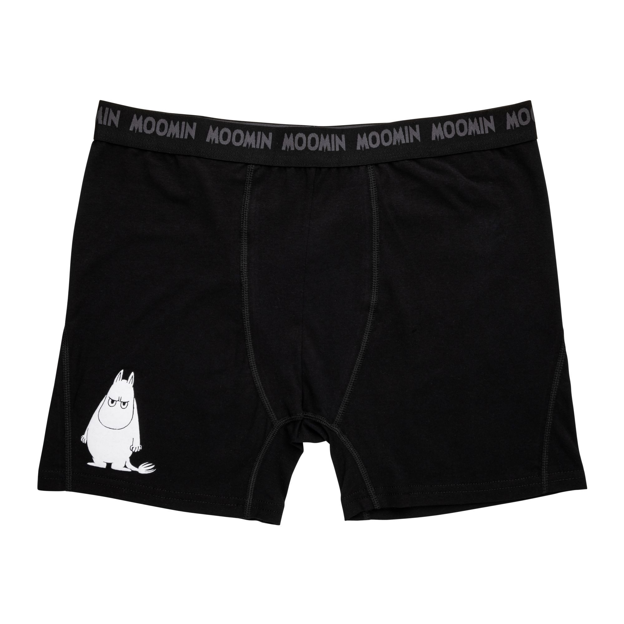 MOOMIN Boxershorts Moomin by Martinex Herren Boxershorts schwarz wütender Moomintroll