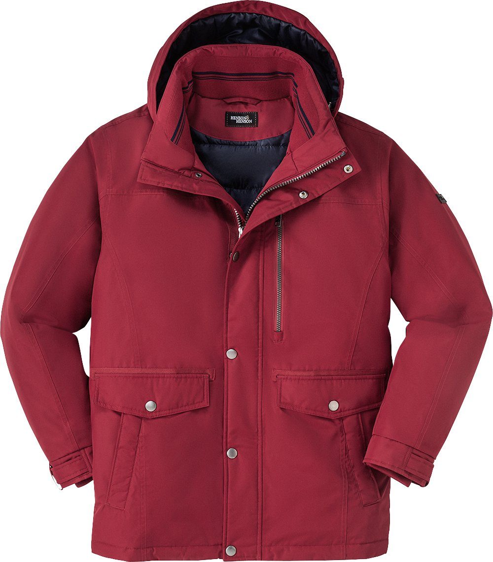 HENSON&HENSON Funktionsparka funktionales Multitalent mit abnehmbarer Kapuze