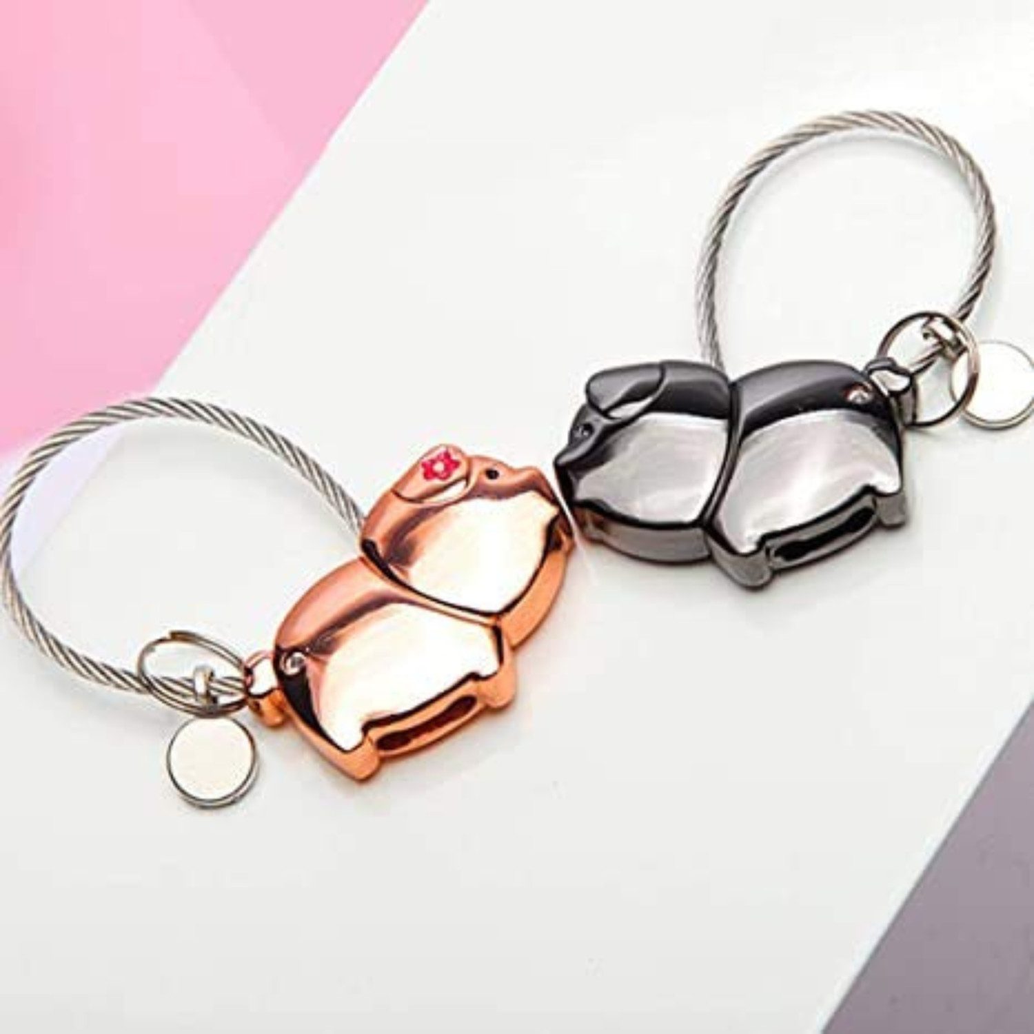 Geschenkehöhle Schlüsselanhänger Set für Paare, 2-teilig günstig online kaufen